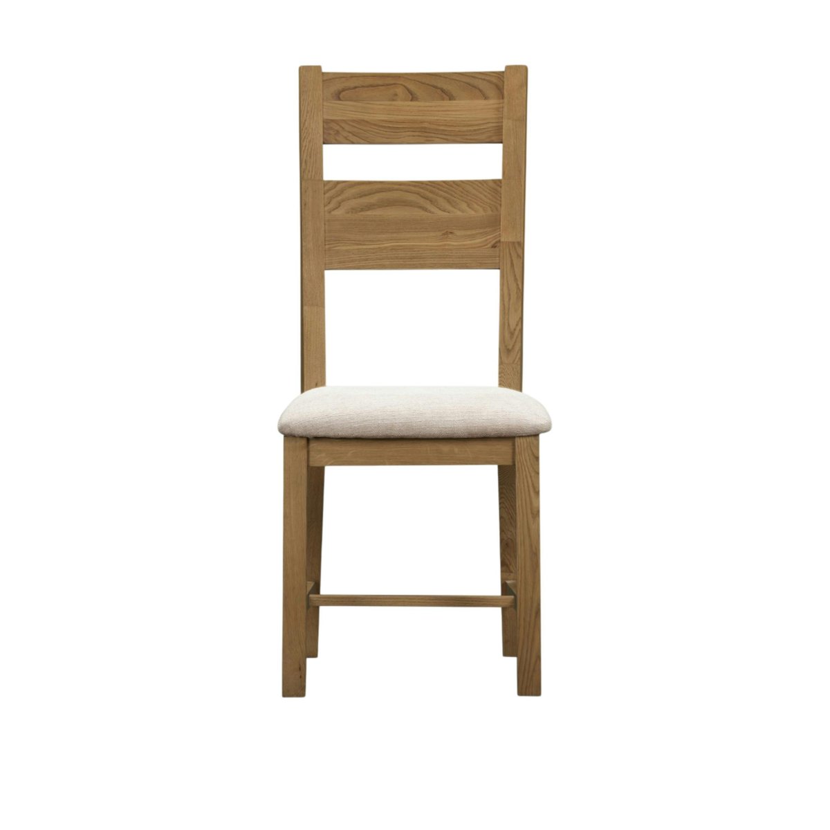 Chaise de salle à manger bois et tissu (lot de 2) VALMONT bois naturel, PIER IMPORT