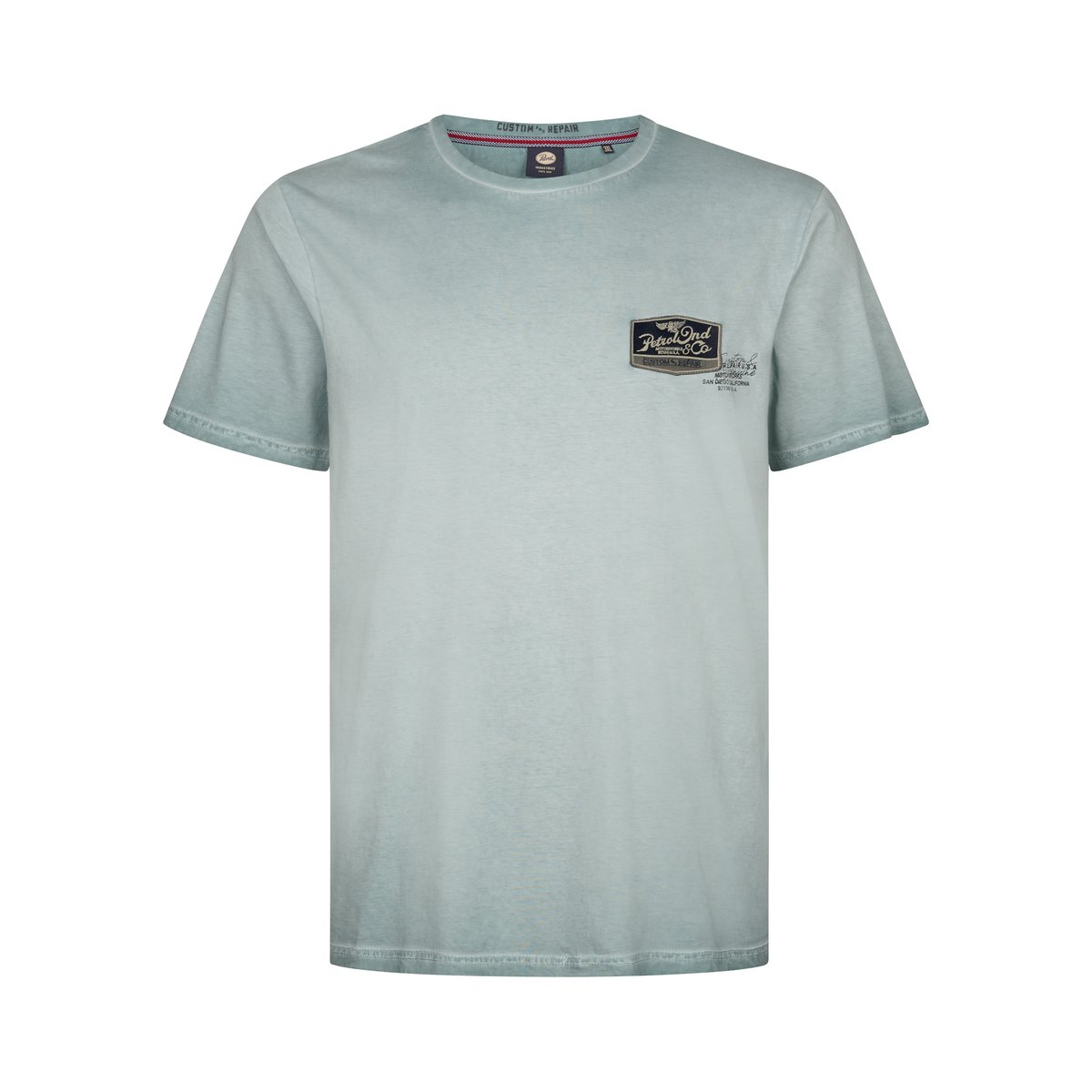 T-shirt à logo grande taille meteorito vert oil green, PETROL INDUSTRIES