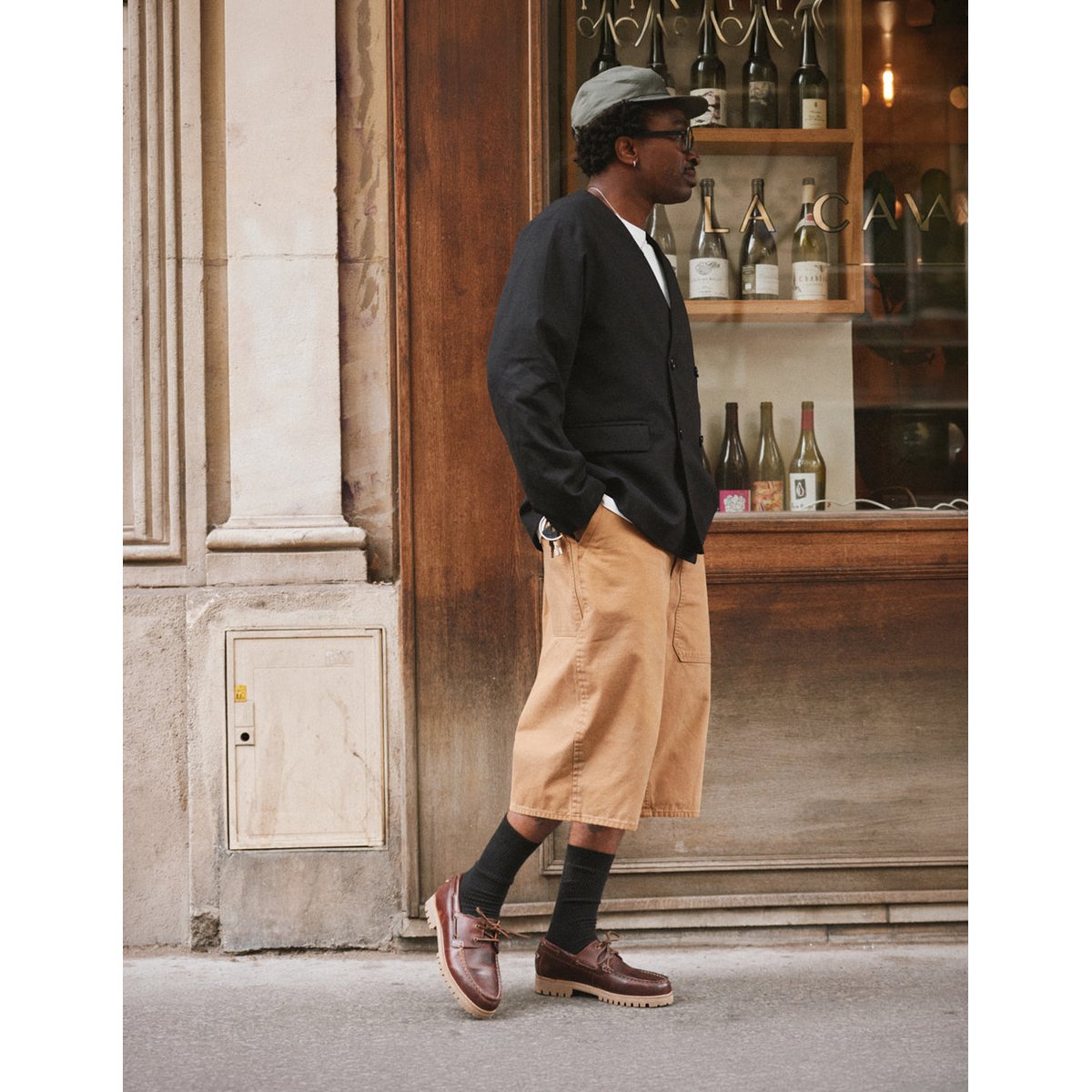 Chaussures Bateau TOM cuir marron foncé, ODAJE