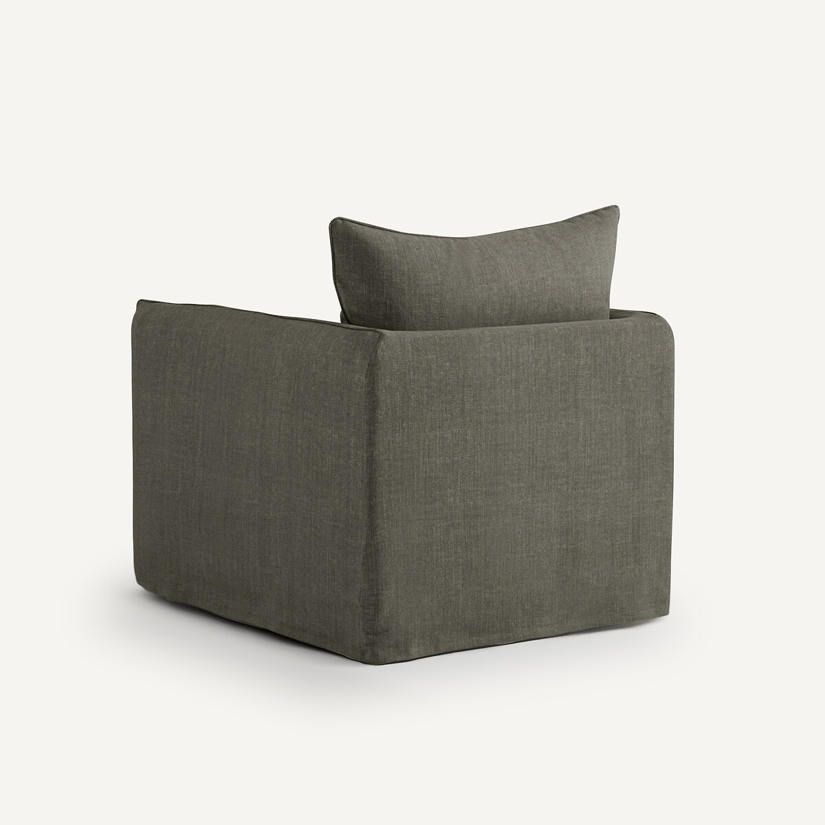 Fauteuil coton/lin, Néo Chiquito ecorce, AM.PM
