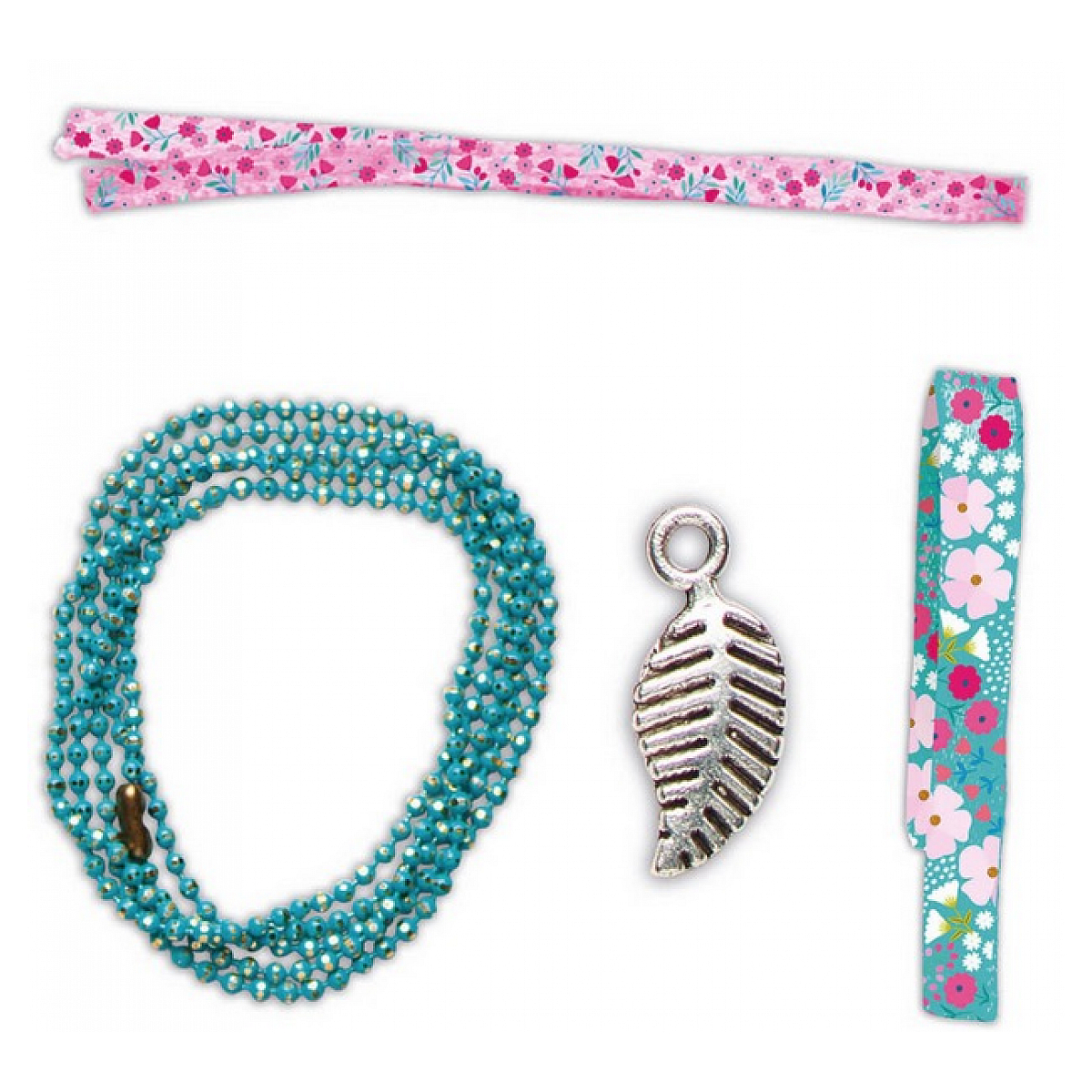3 Bijoux Rubans a fleurs a creer couleur unique, JURATOYS