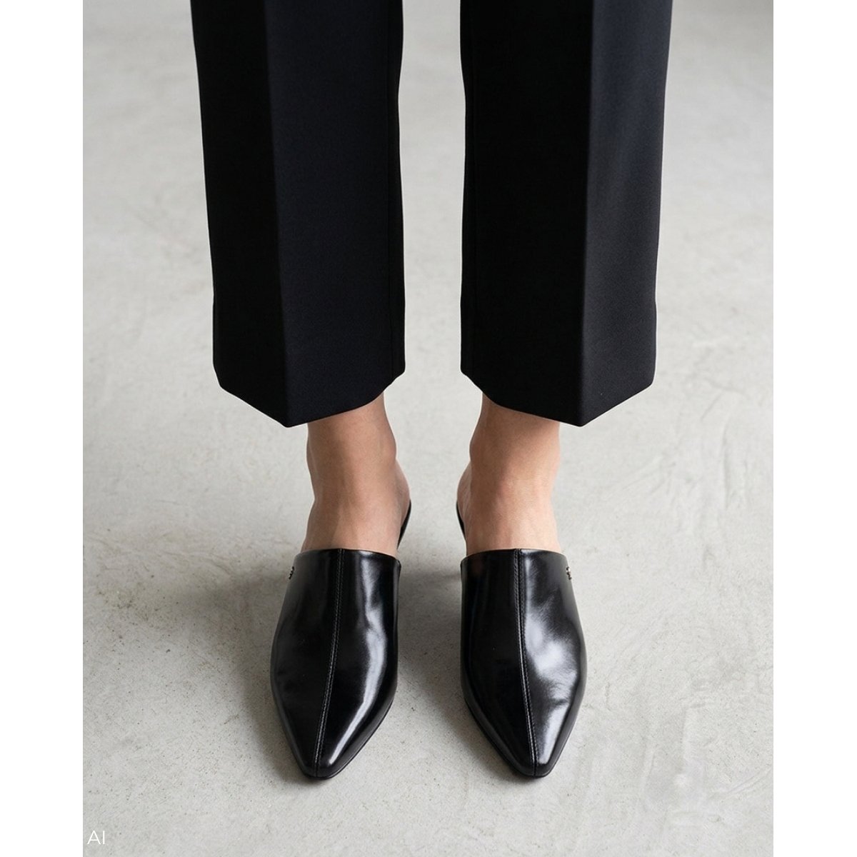 Chaussures à talon cuir Adda black, MARTINELLI