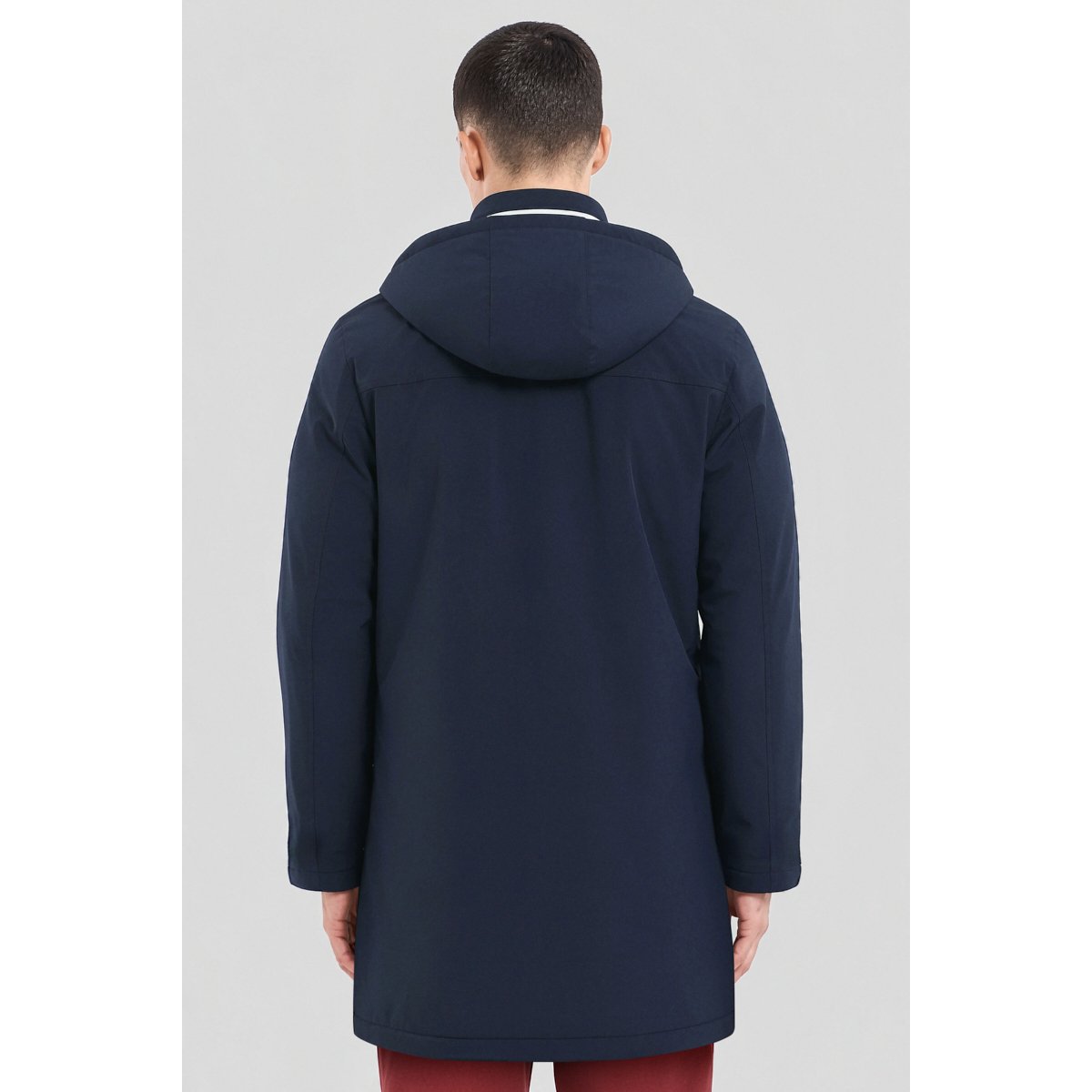 Parka longue en polyester recyclé HUXLEY navy, BERMUDES
