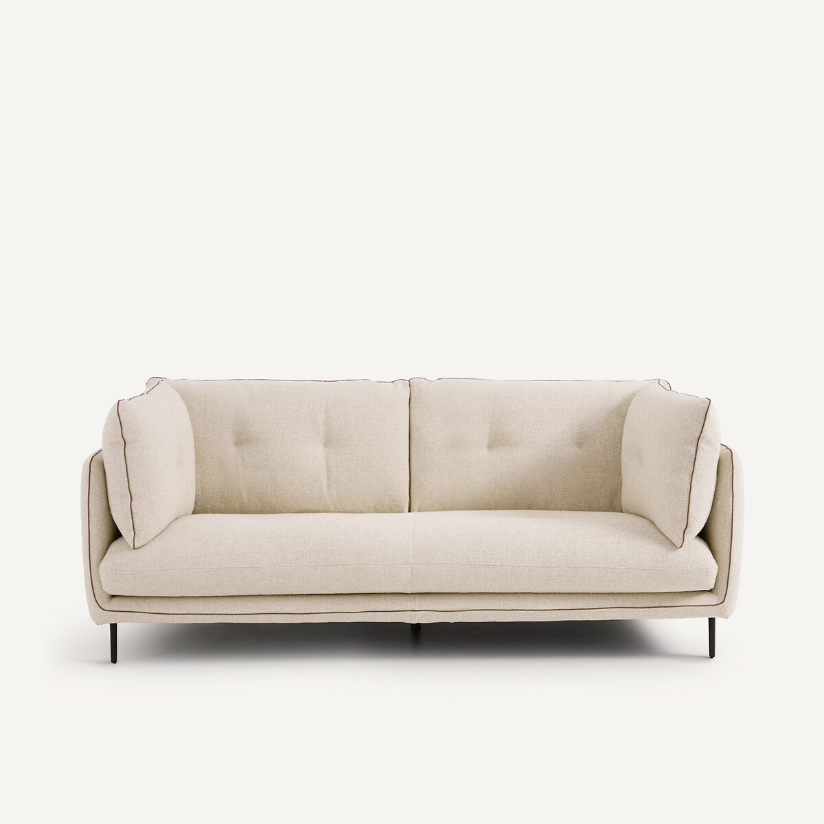 Kompaktes Bouclé-Sofa, BOTERO kreide, AM.PM