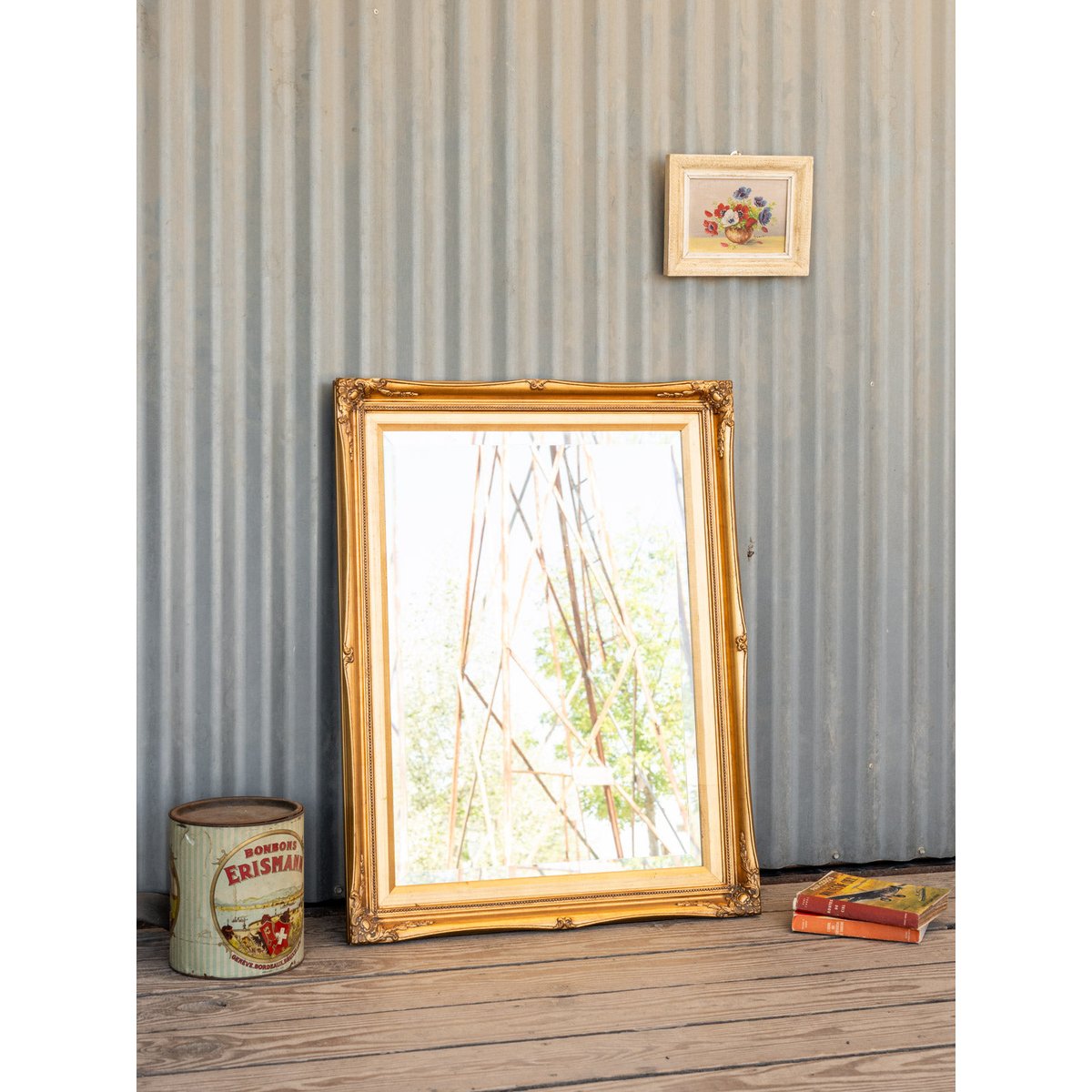 Miroir doré Georges N°1329 - Bon état doré, DEBONGOUT
