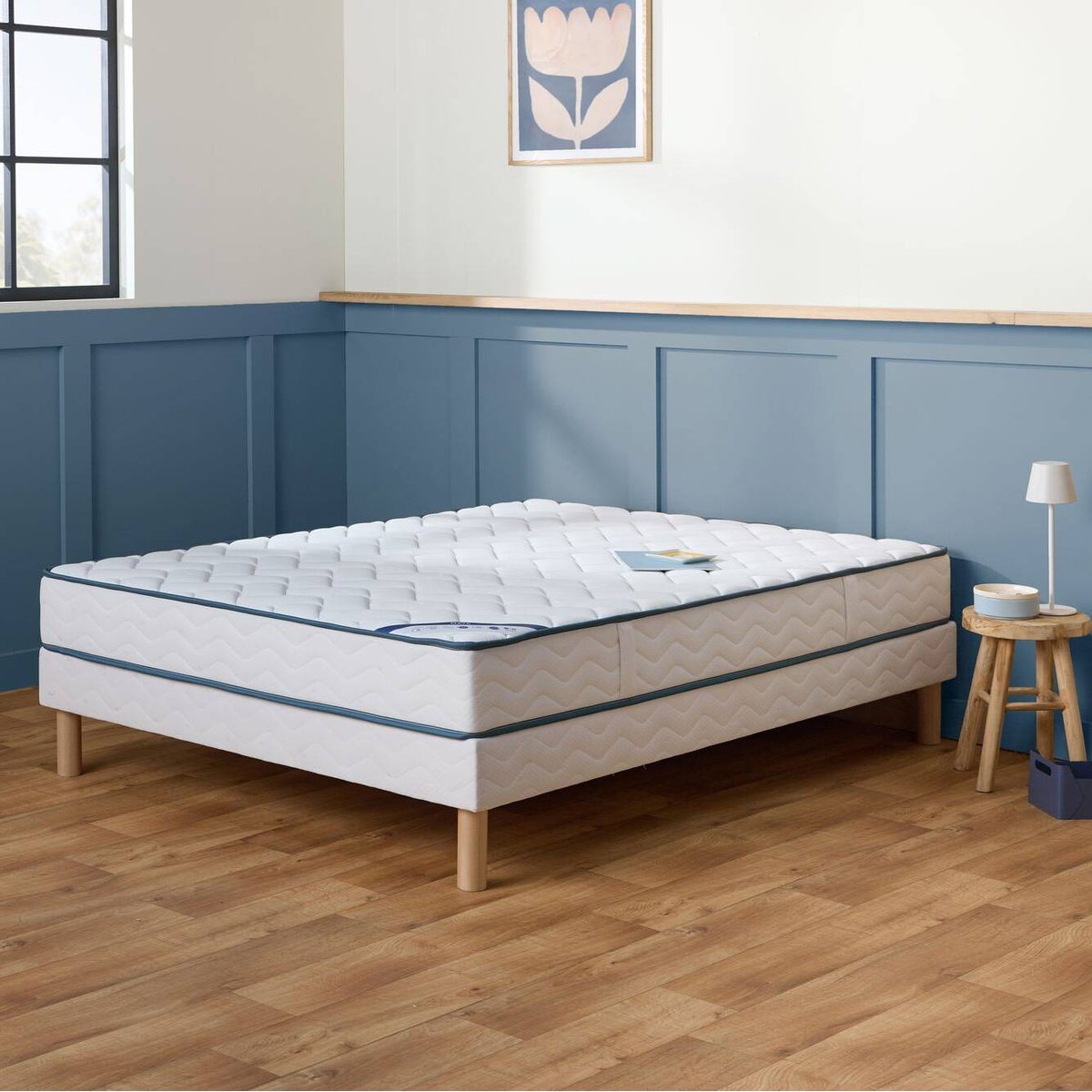 Matelas ressorts biconiques 20 cm - MAYA blanc, CAMIF