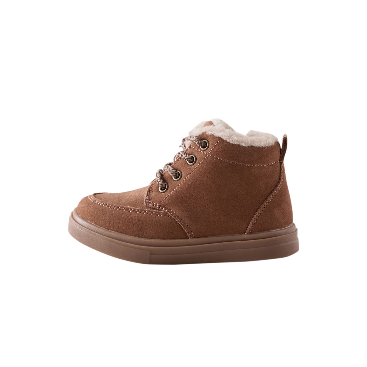 Bottines à lacets et doublure chaude marron fauve, NEXT