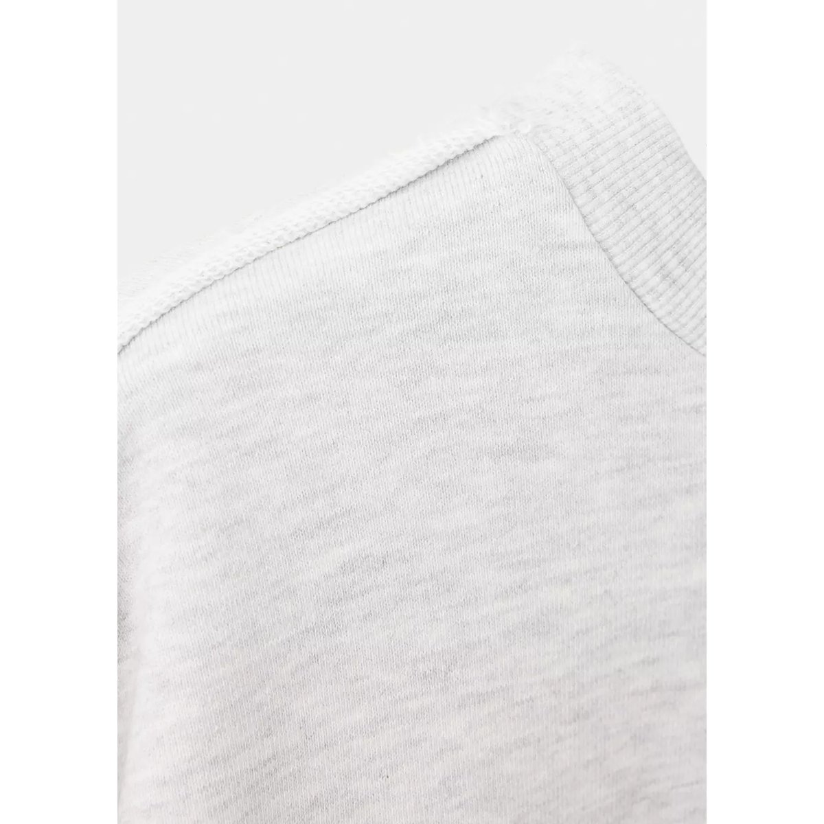 Sweat inscription imprimée gris chiné clair, MANGO TEEN