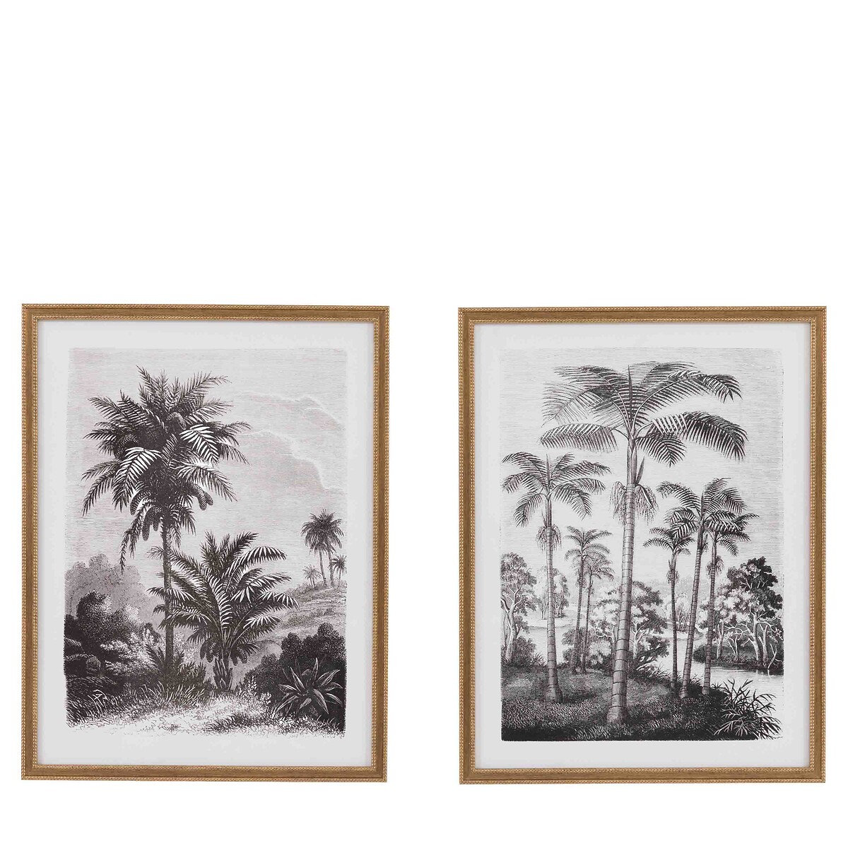 Set of 2 Colonial Sketches Framed Art multi-coloured, ÉDITÉ