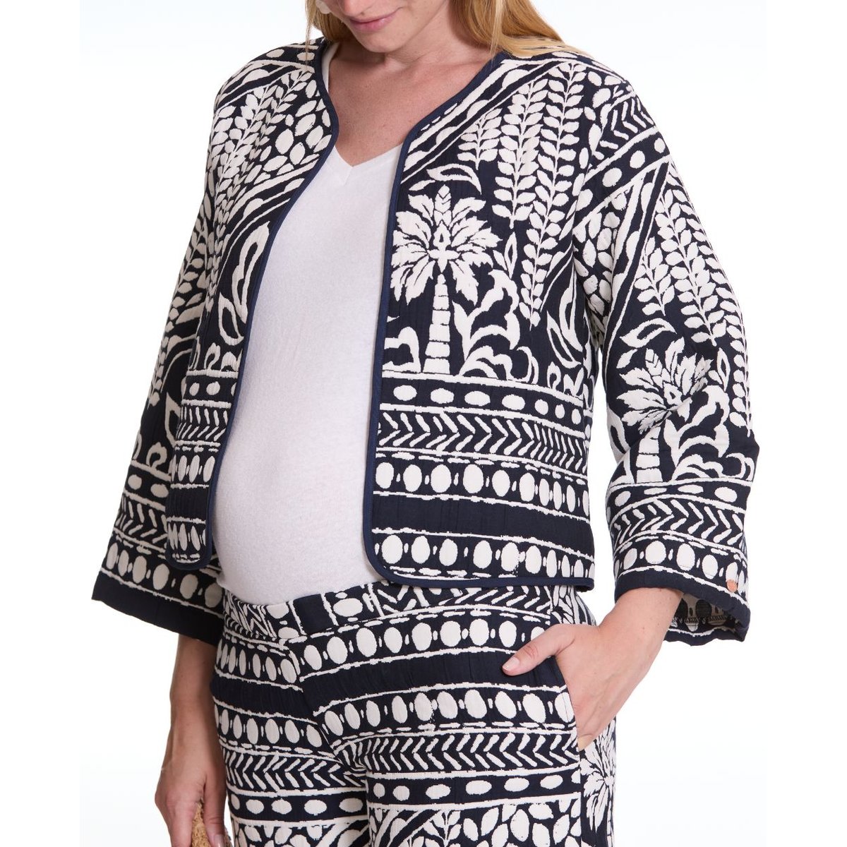Veste de maternité Java multico, CACHE COEUR