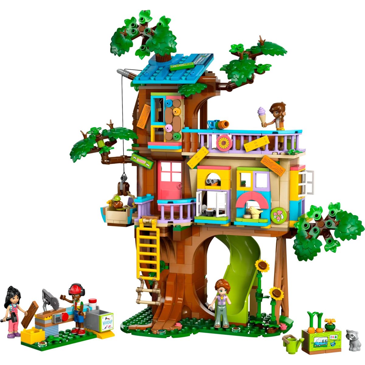 LEGO Friends - La cabane de l'amitié 42652 : Un univers d'aventures créatives couleur unique, LEGO
