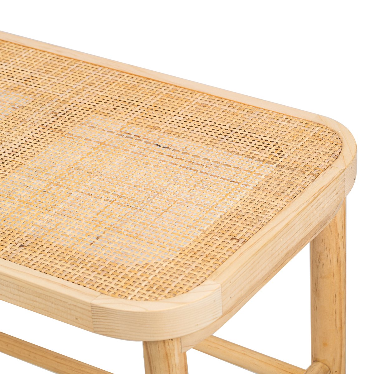 Banc avec rangement, pin massif, ASUGI bois naturel, NORDLYS