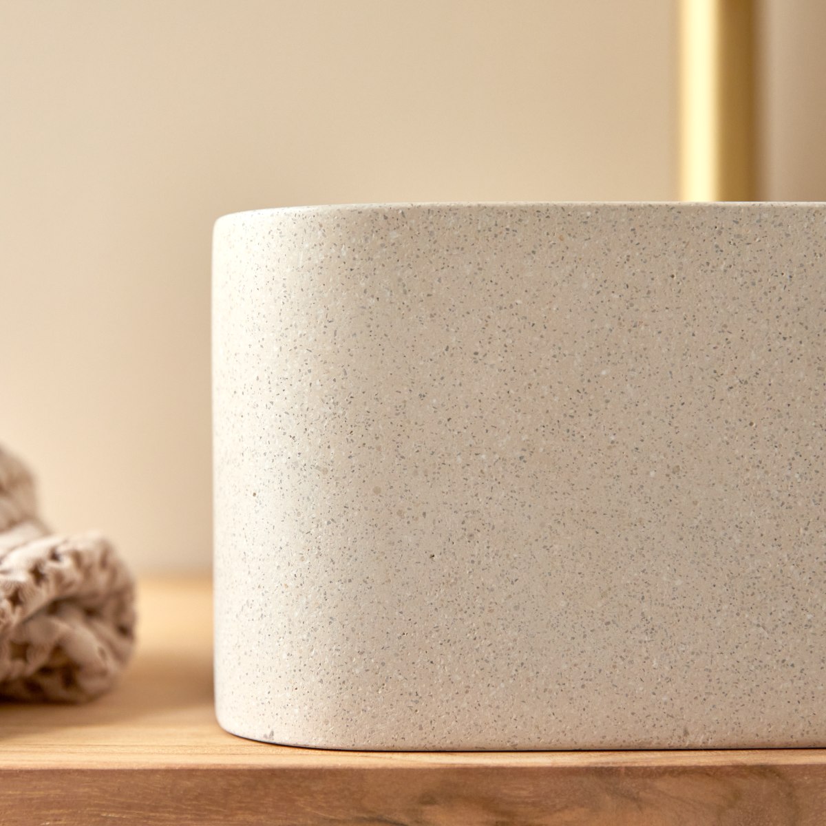 Vasque en Terrazzo, THAÏS beige, TIKAMOON