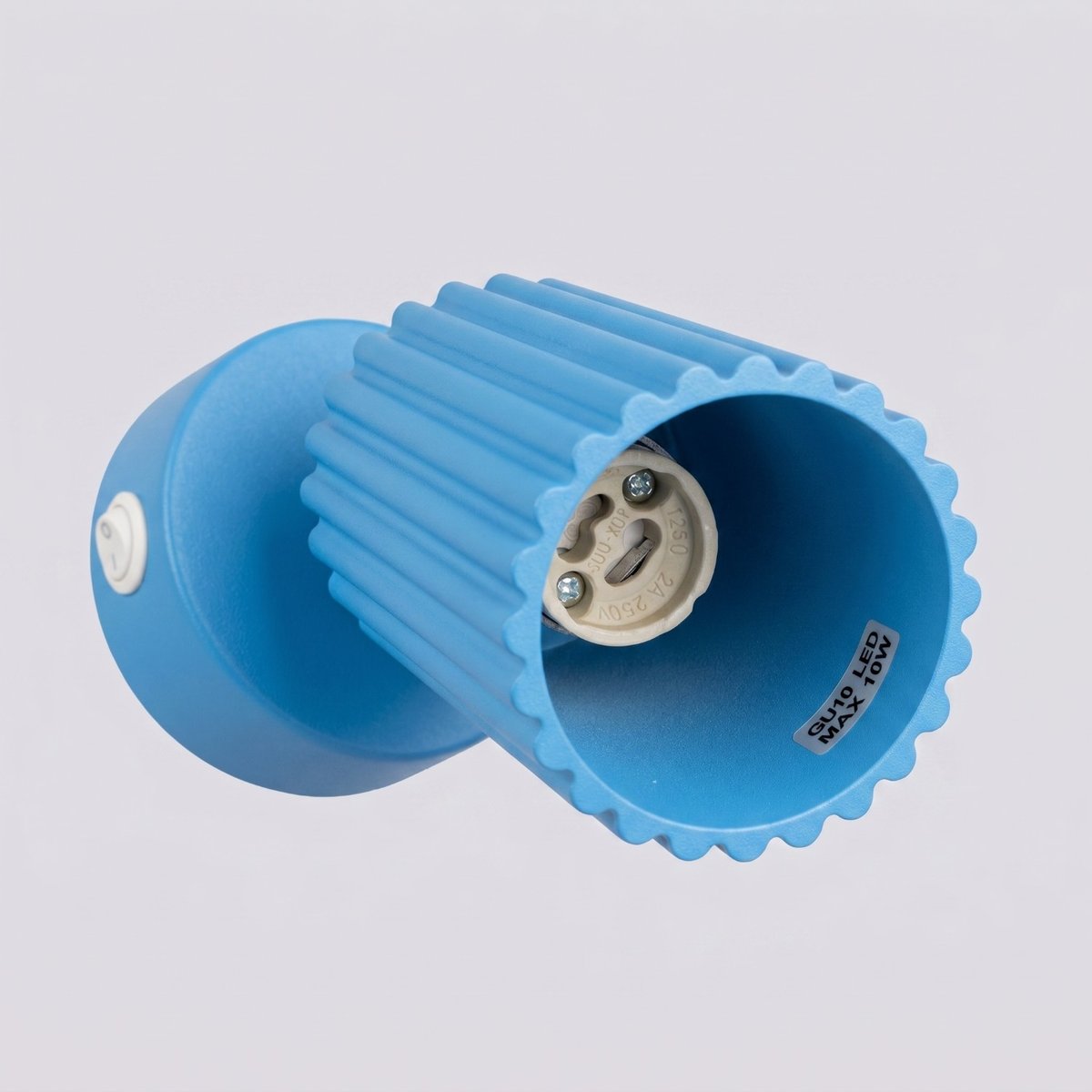 Applique murale Aluminium Bleu GU10 1 KARBON bleu, EDEN