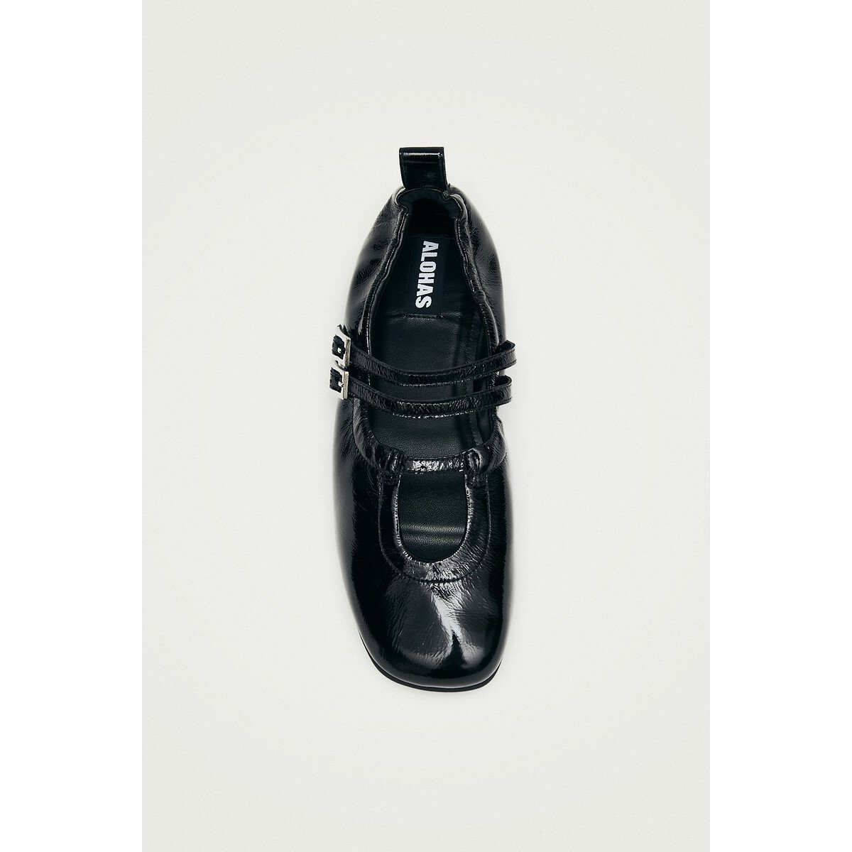 Anne Mary Jane Ballet Pumps in Leather black, ALOHAS