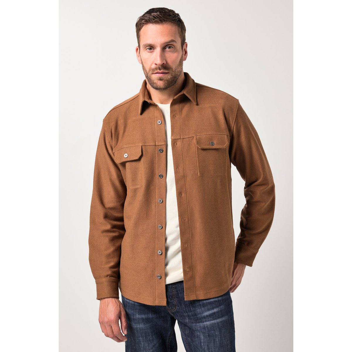 Chemise en molleton cannelle, JP1880