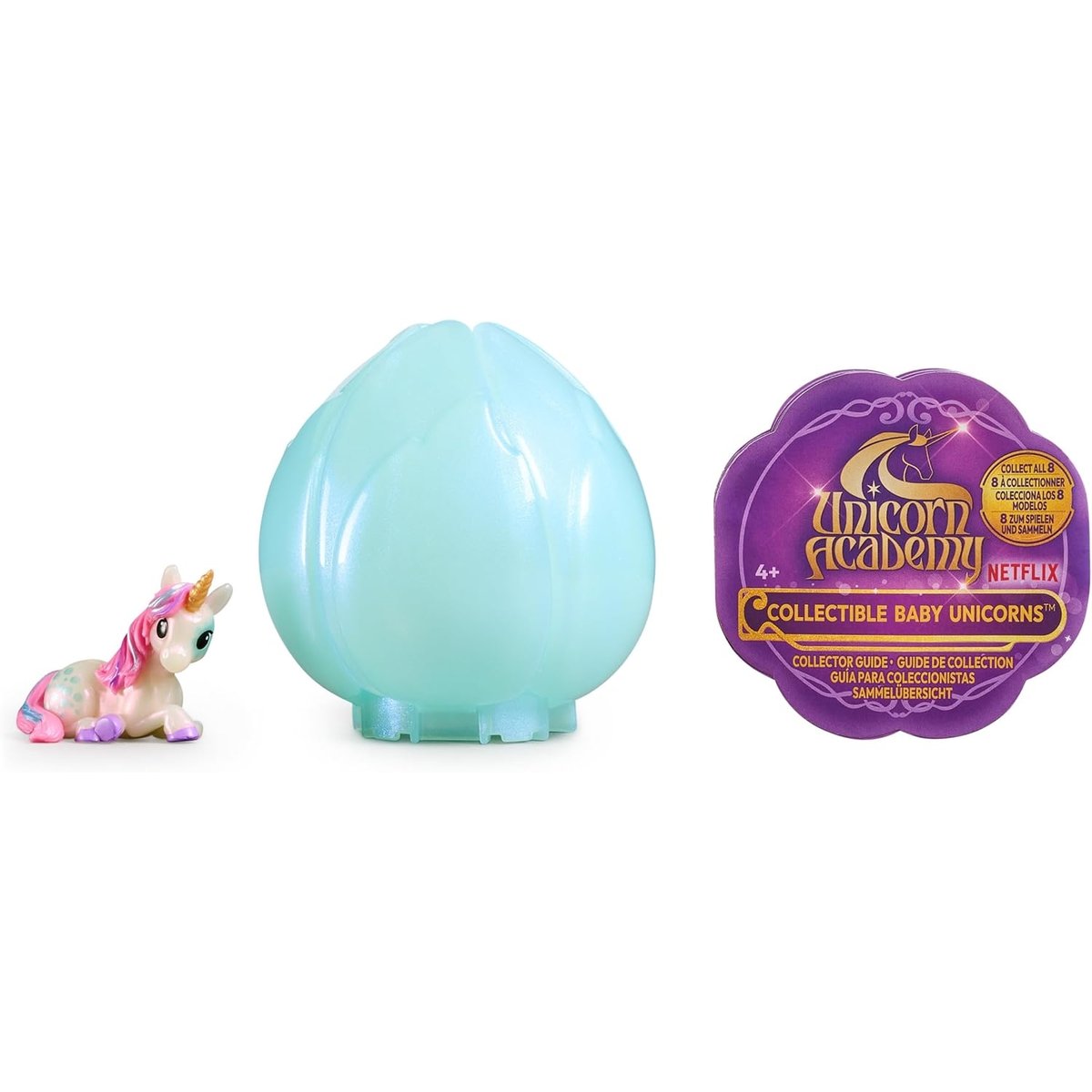 Unicorn Academy - Bébé Unicorne surprise fleur magique multicolore, SPIN MASTER