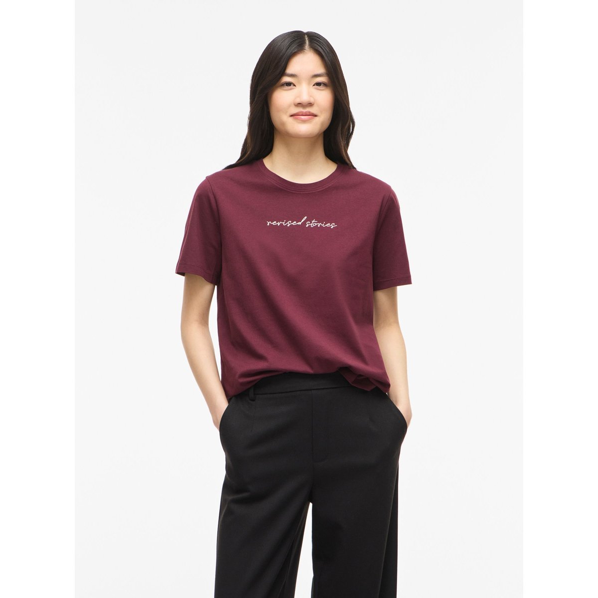 T-Shirt rouge - port royale1, VILA
