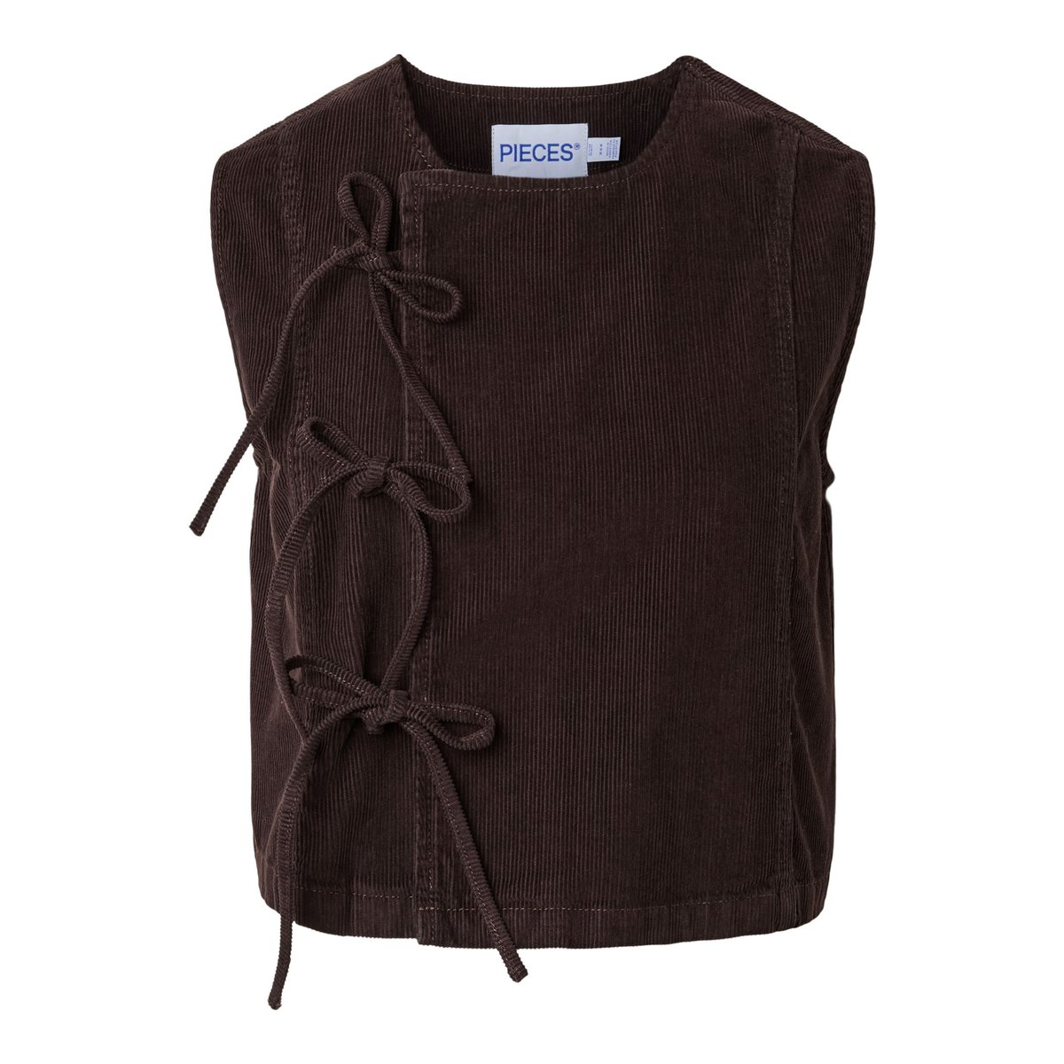Gilet Sans Manches marron - ganache1, PIECES