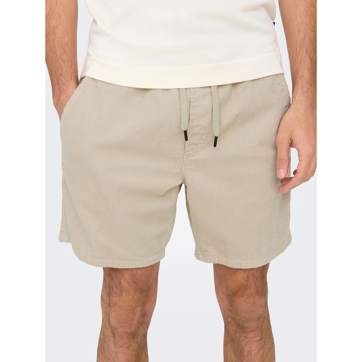 Short grise - silver lining 1, ONLY & SONS