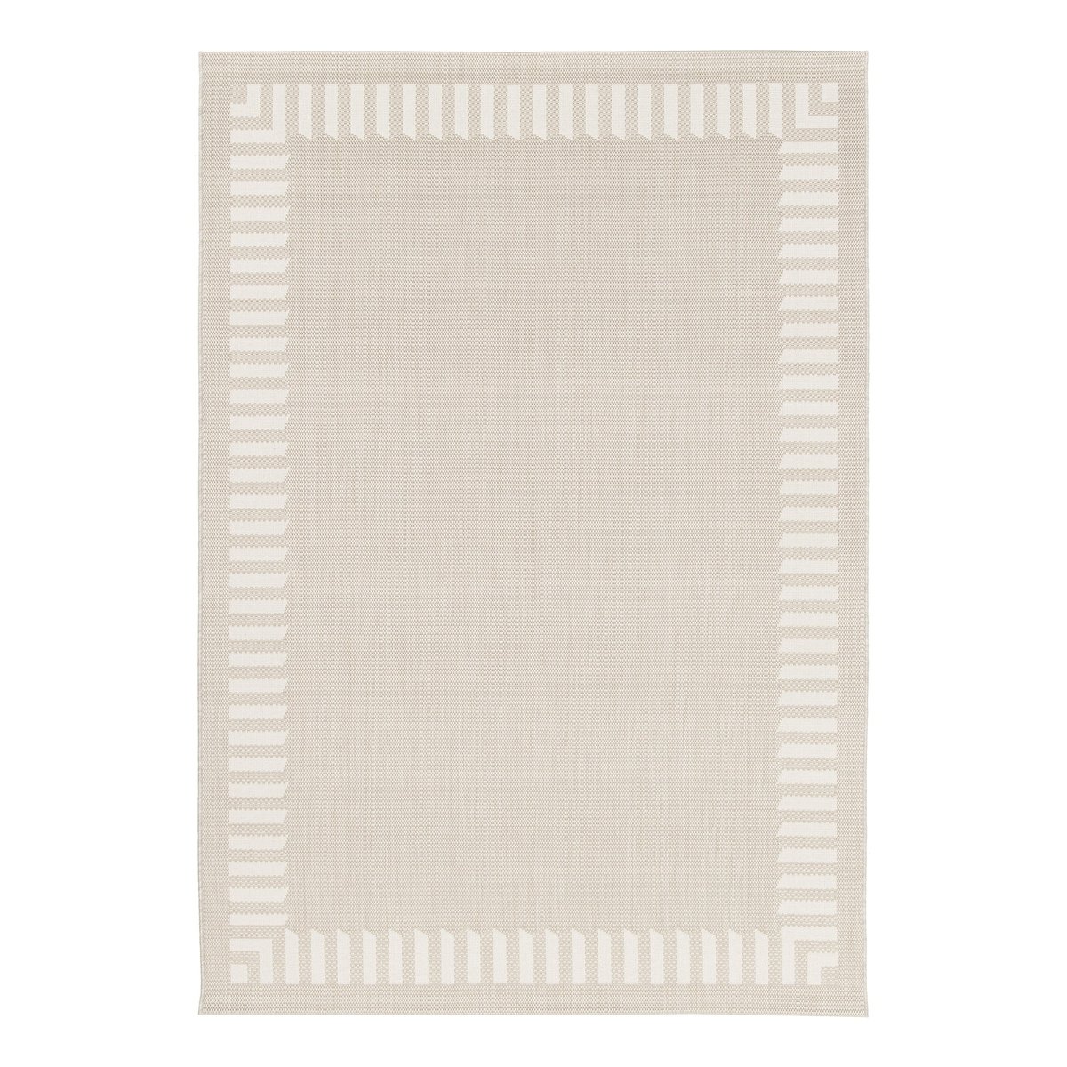 Tapis intérieur extérieur fibres recyclées AGORA beige sable, AFK LIVING