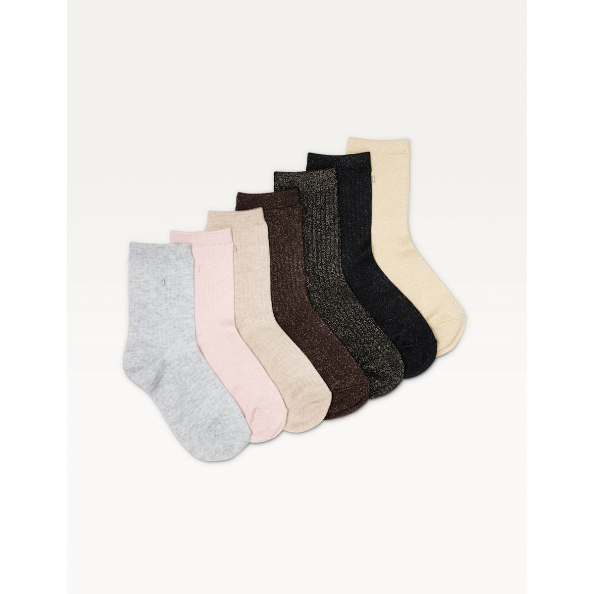 Coffret de 7 CHAUSSETTES multicolore paillettes, ODAJE