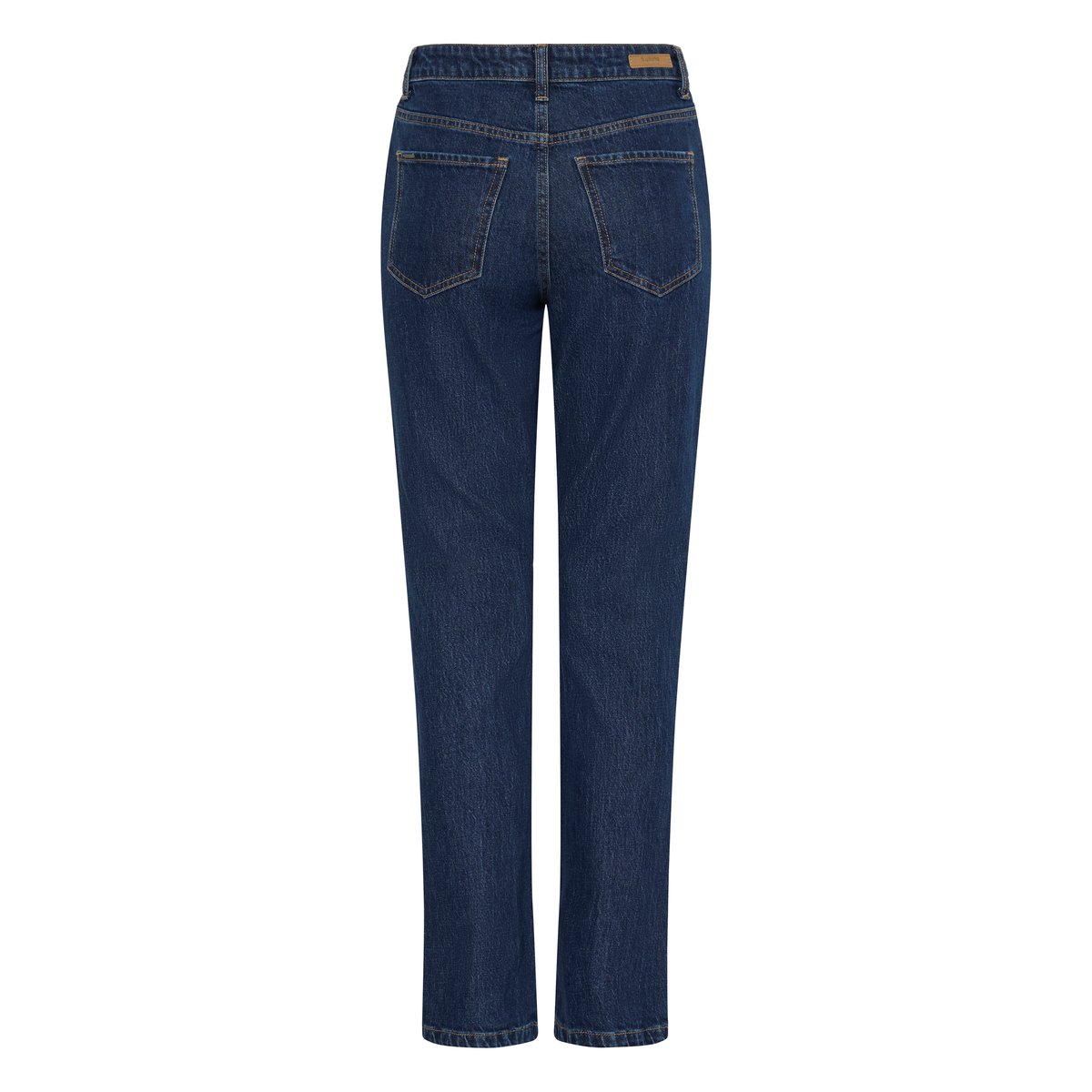 Jeans coupe droite, taille haute bleu dark blue denim, B.YOUNG