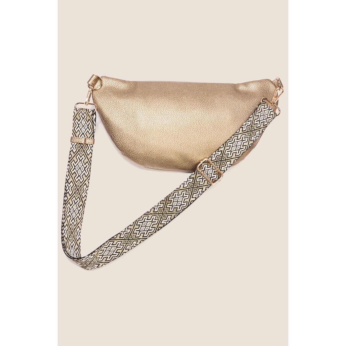 Sac banane zippé couleur cuivre, BREAL