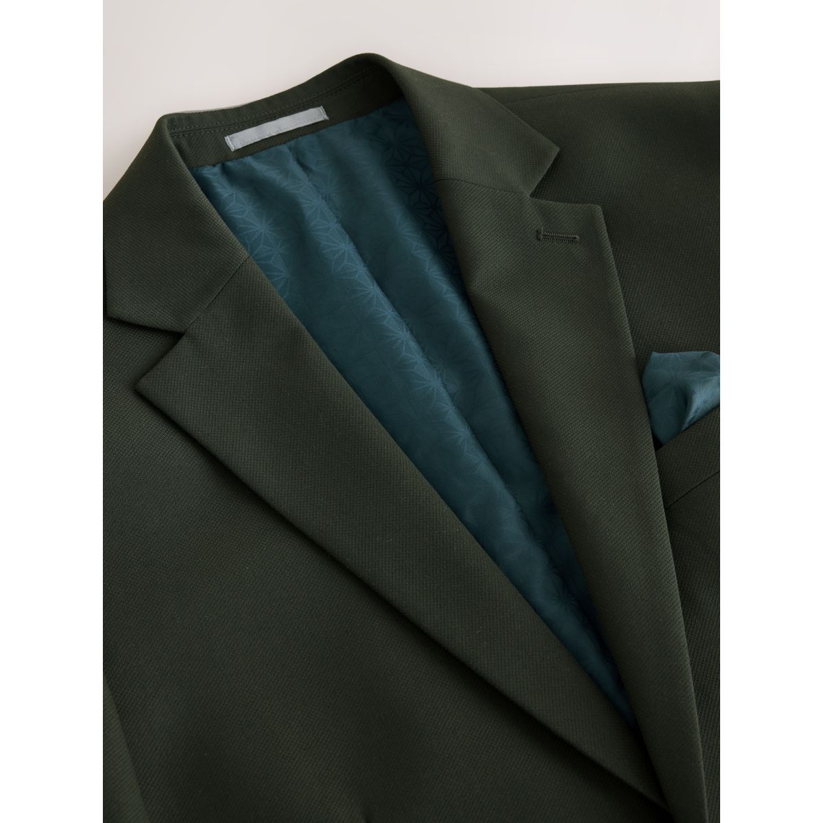 Veste de costume texturée vert olive, NEXT