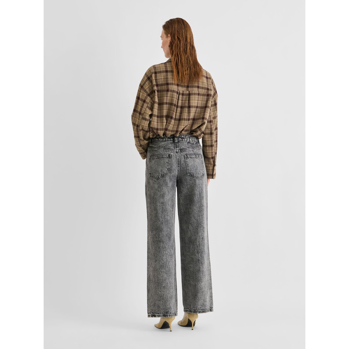 Jean Droit gris - light grey denim1, ROUGE EDIT
