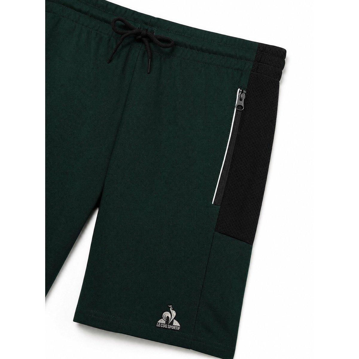 Short Coq d'Argent en jersey double effet piqué Coq d'argent scarab, LE COQ SPORTIF