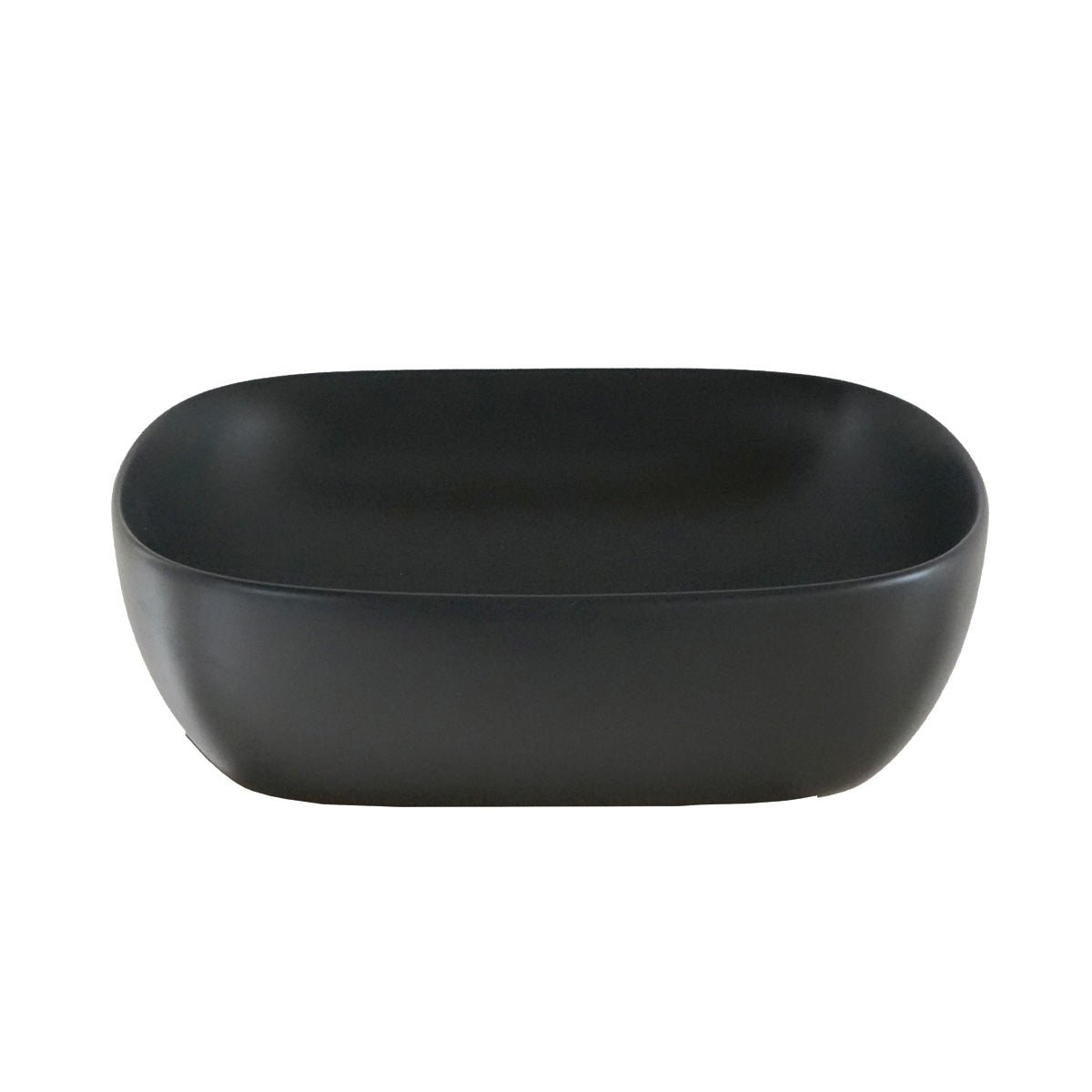 Vasque en céramique noire ovale 49 cm IRIS noir, BERAH GETAH