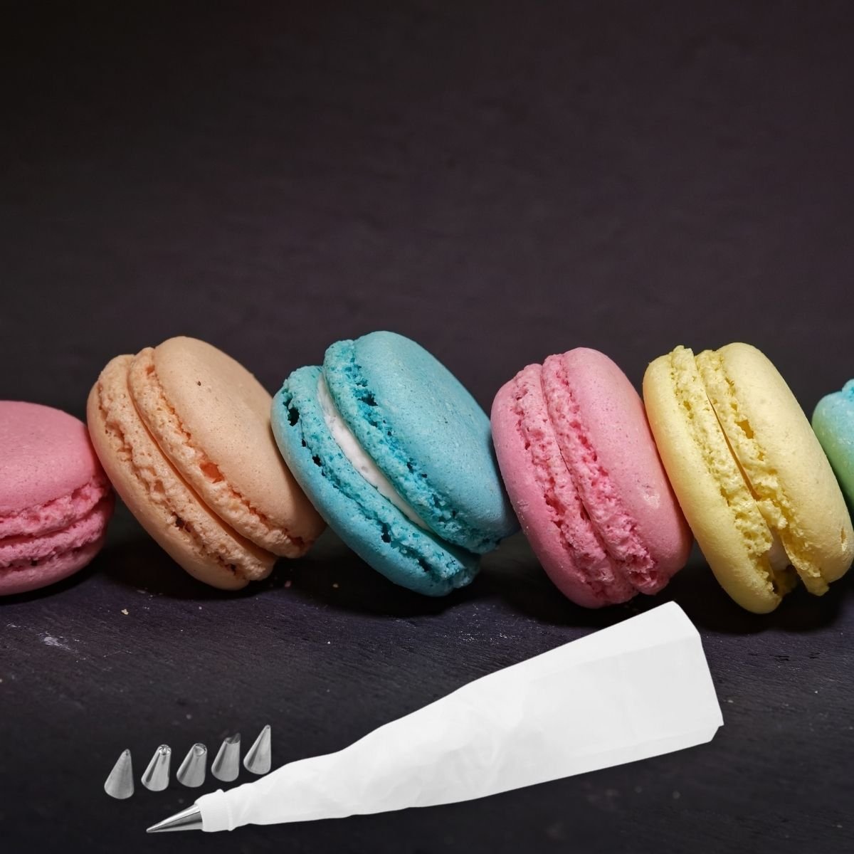 Set de 2 poches à douille avec embouts SMART PASTRY blanc|inox, ZENKER