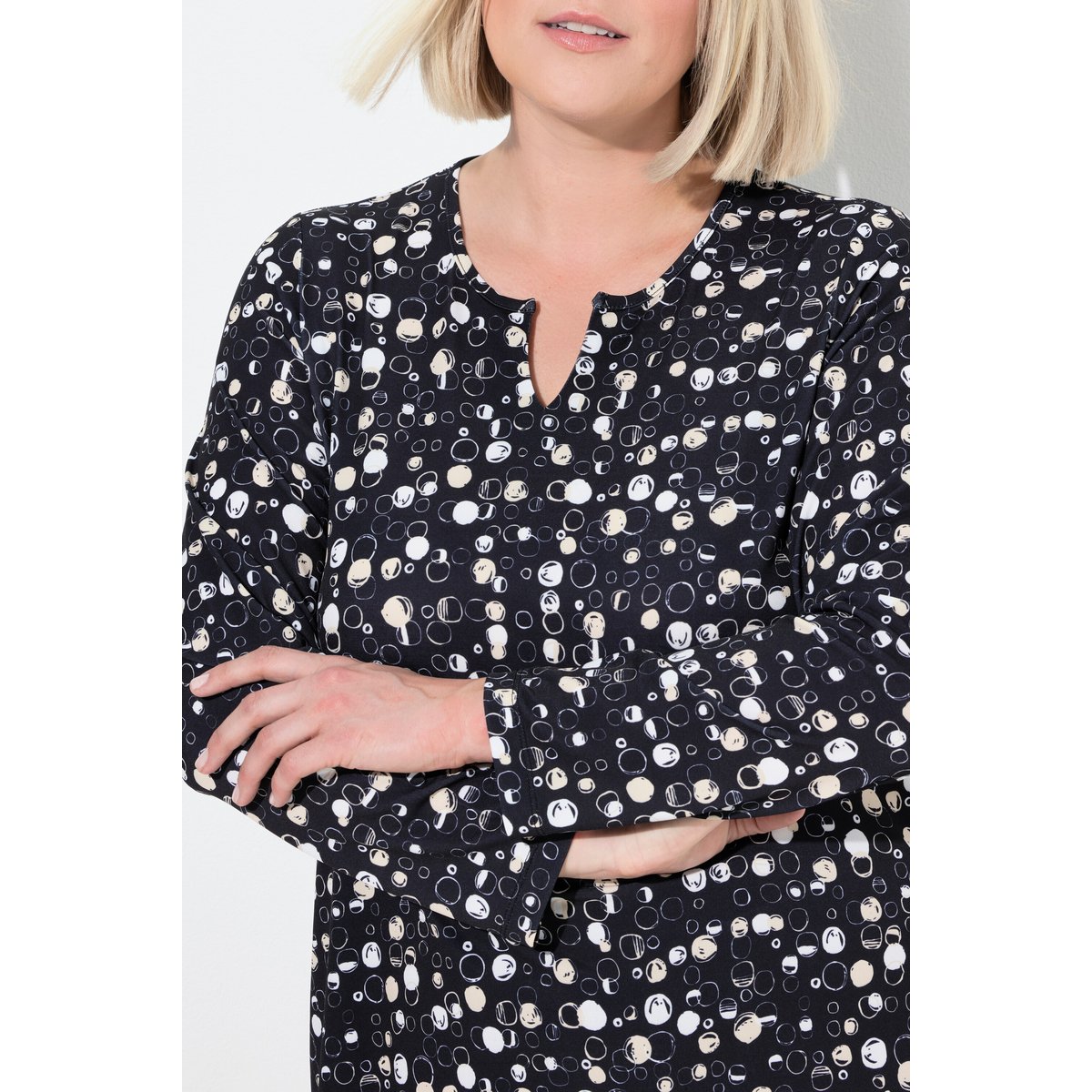 T-shirt long noir, ULLA POPKEN