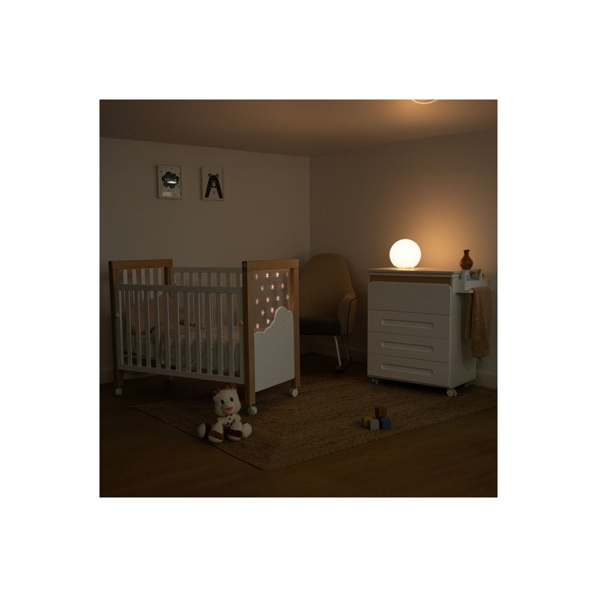 Lit Dolce Magic 120x60 Blanc couleur unique, MICUNA