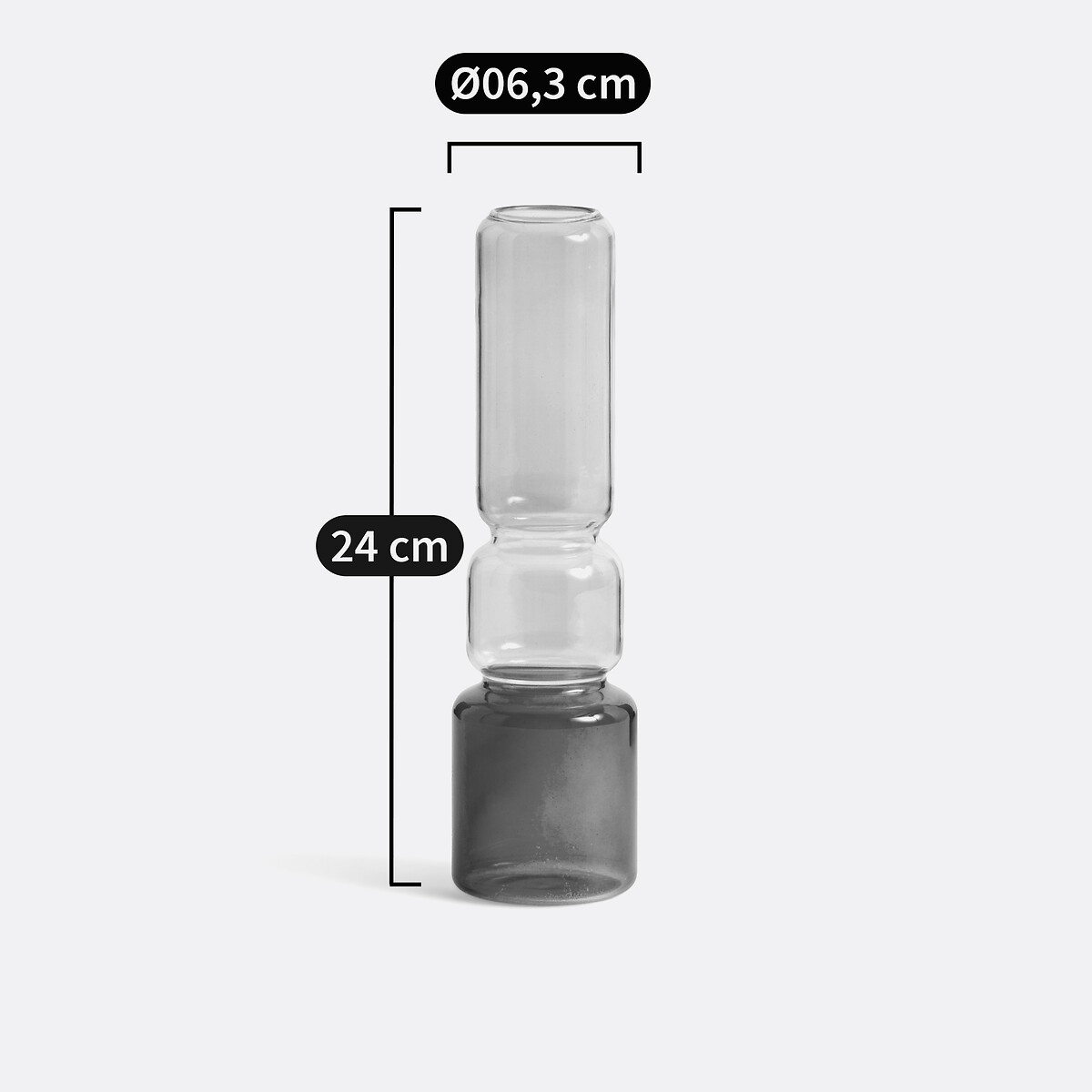 Oryo 24cm High Glass Vase multi-coloured, LA REDOUTE INTERIEURS