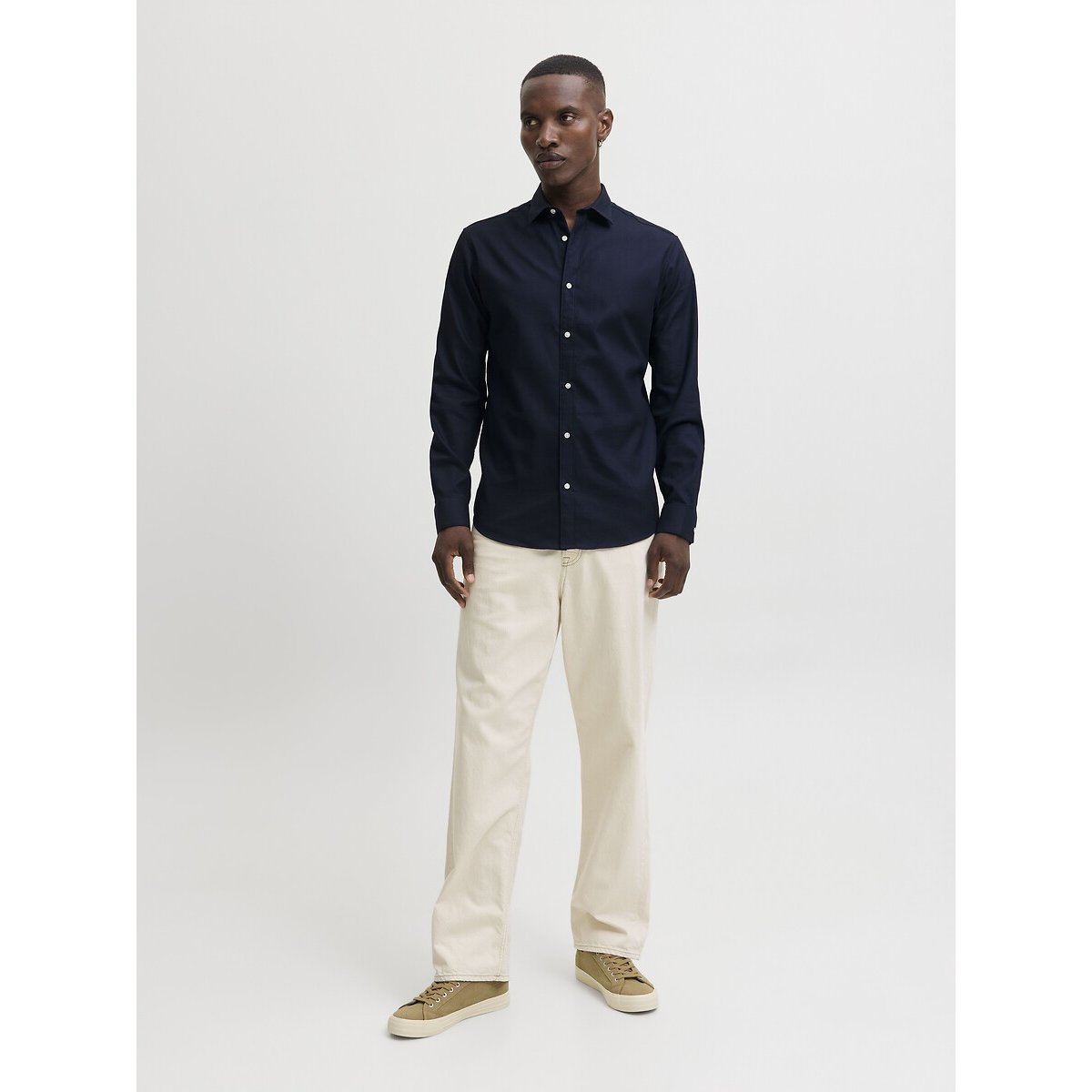 Long Sleeve Shirt dark blue, JACK & JONES