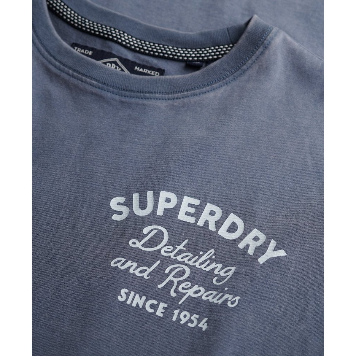 T-shirt oversize Trade Tools bleu ardoise sec, SUPERDRY