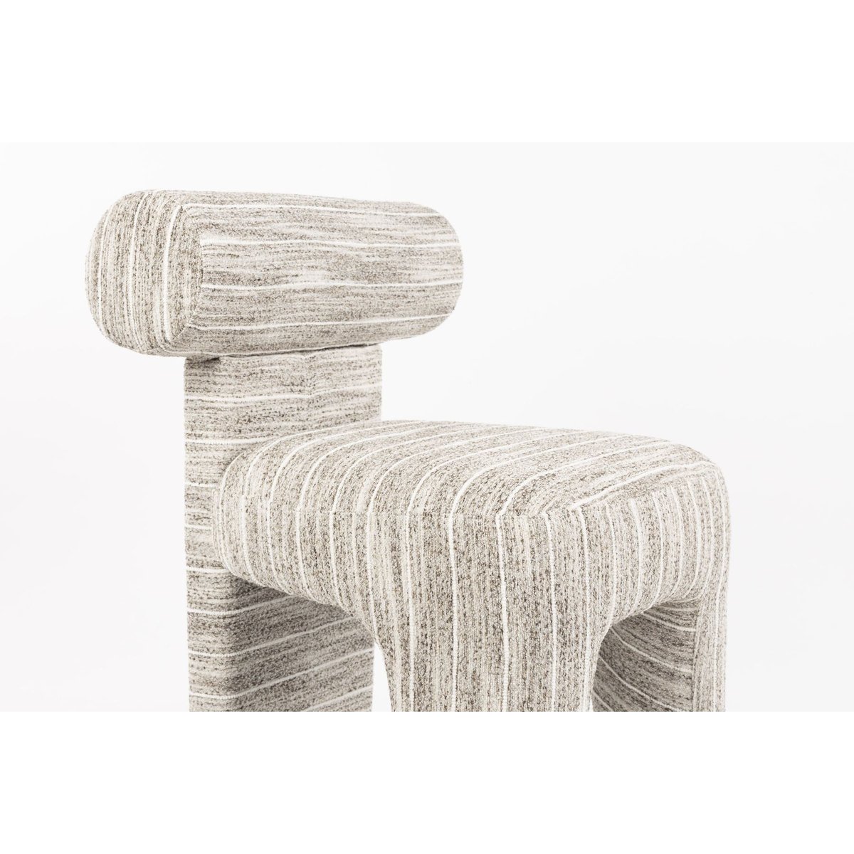 Chaise design empilable en tissu (lot de 2), VANA beige, BOITE A DESIGN
