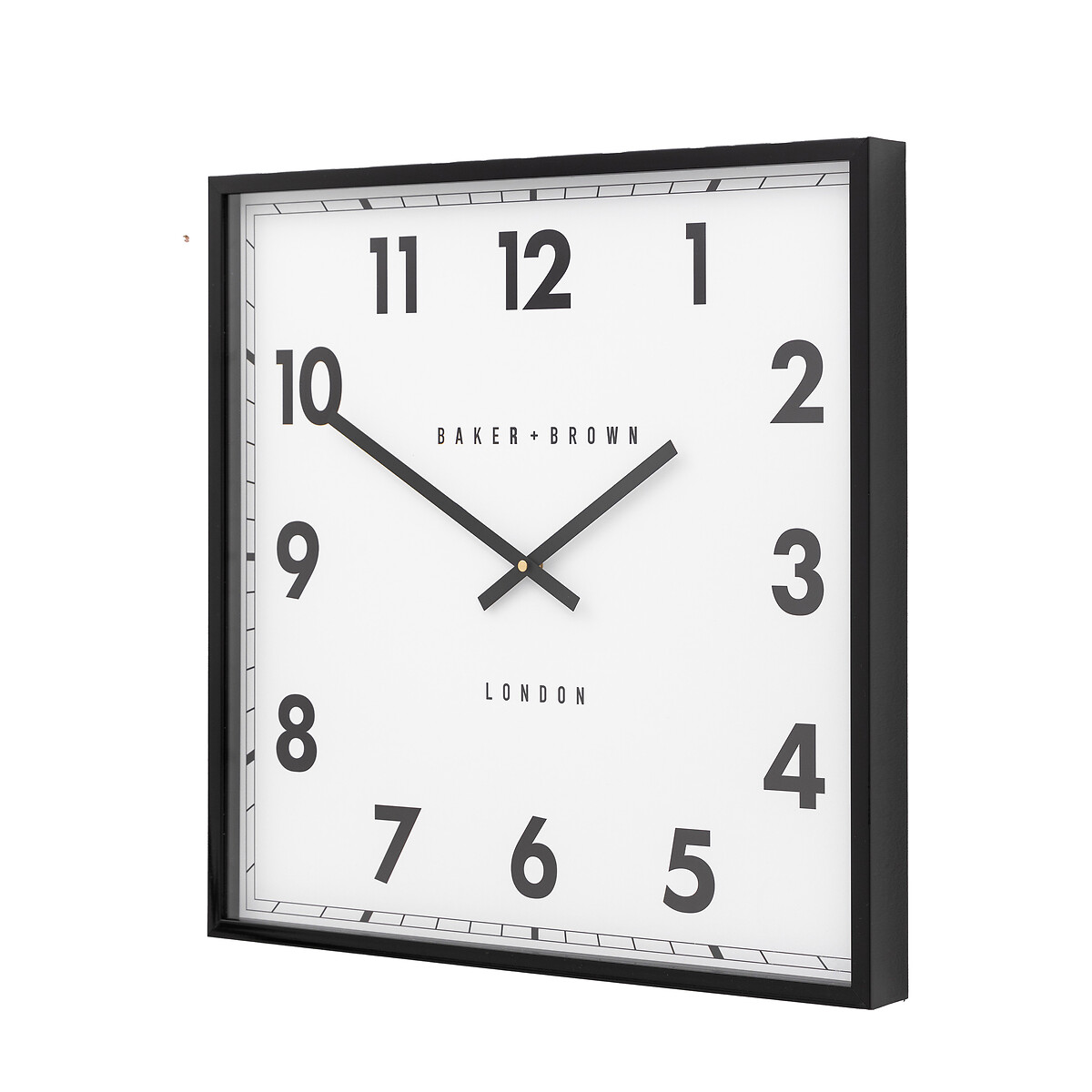 Buxton Wall Clock 50cm black, SO'HOME