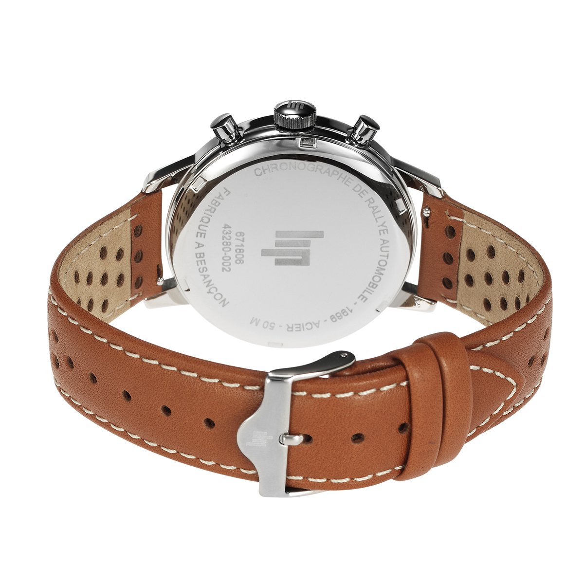 Montre Analogique RALLYE argenté vert marron, LIP