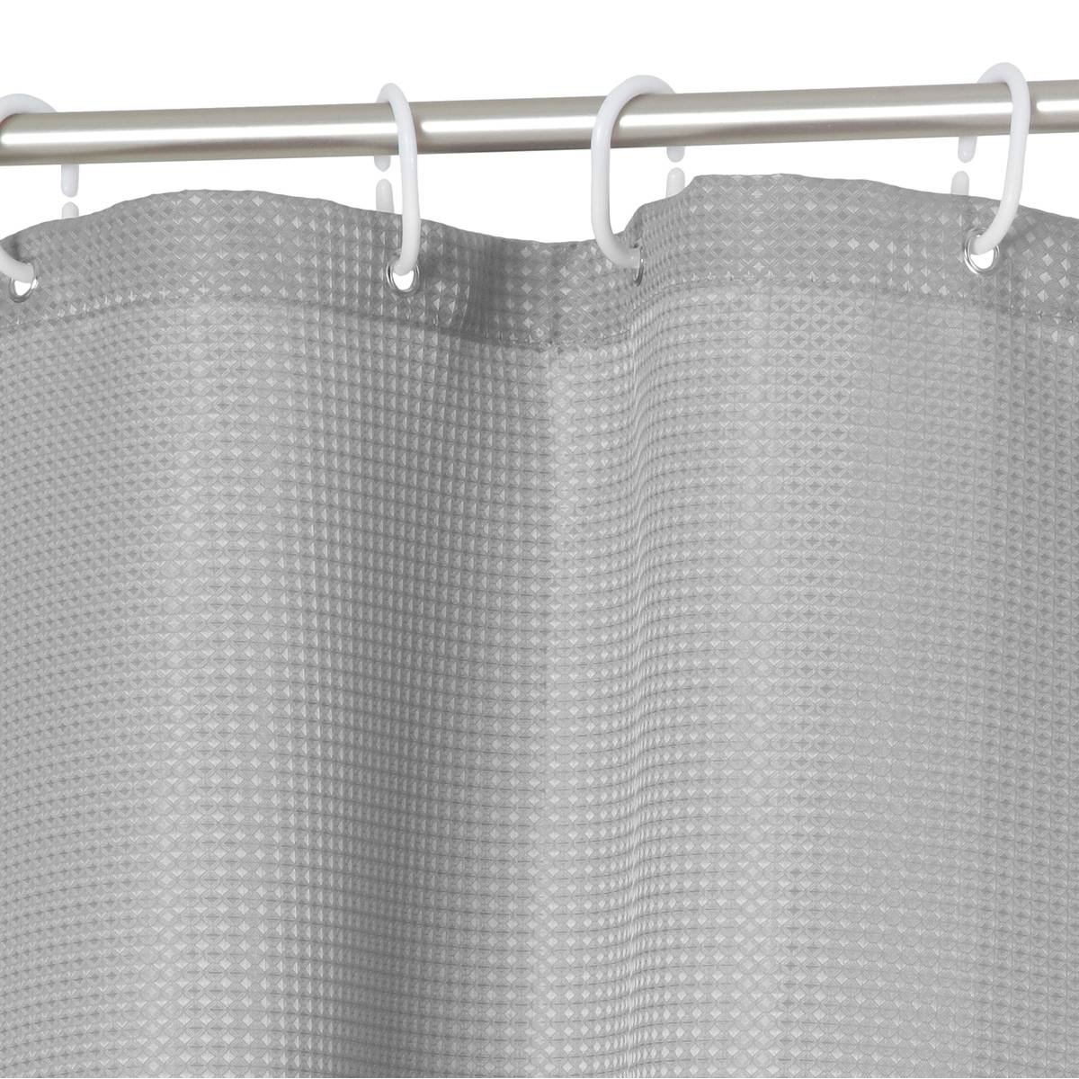 Rideau de douche imperméable MODERN COLOR gris, 5FIVE SIMPLY SMART