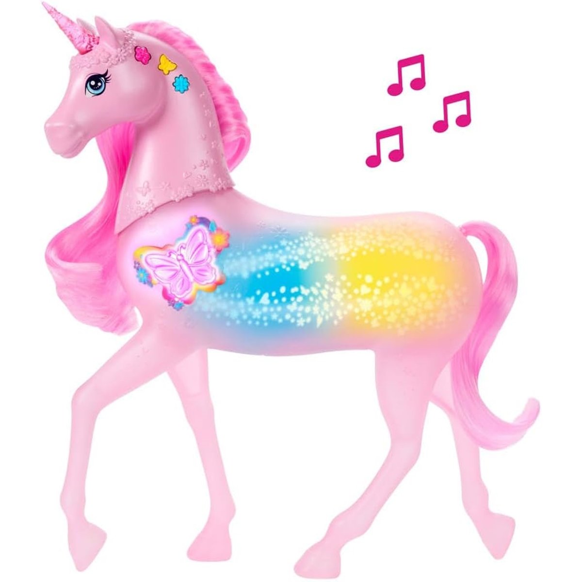 -Licorne SonseEt Lumières rose, MATTEL