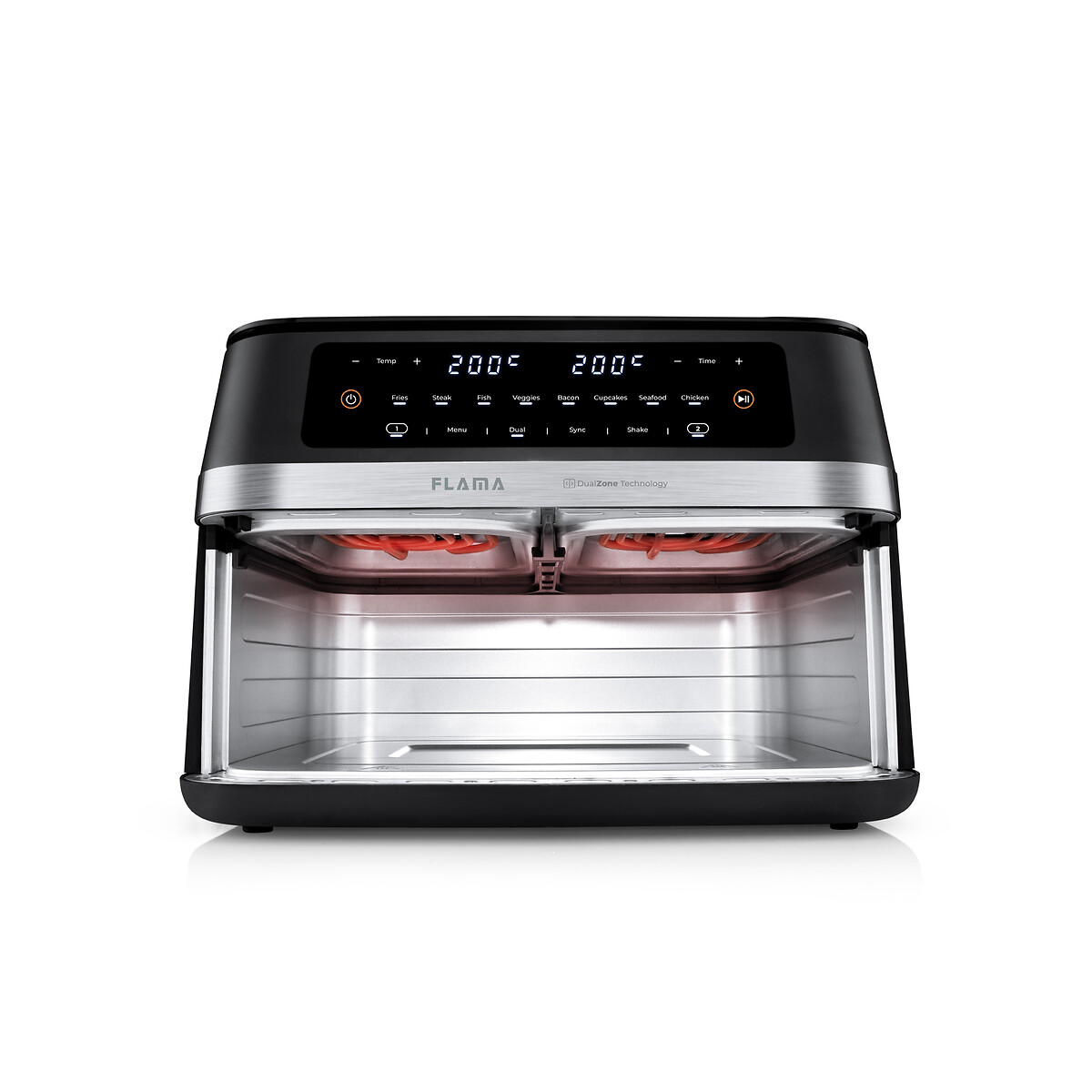 fritadeira sem óleo Airfryer 11 L, FLAMA preto , FLAMA