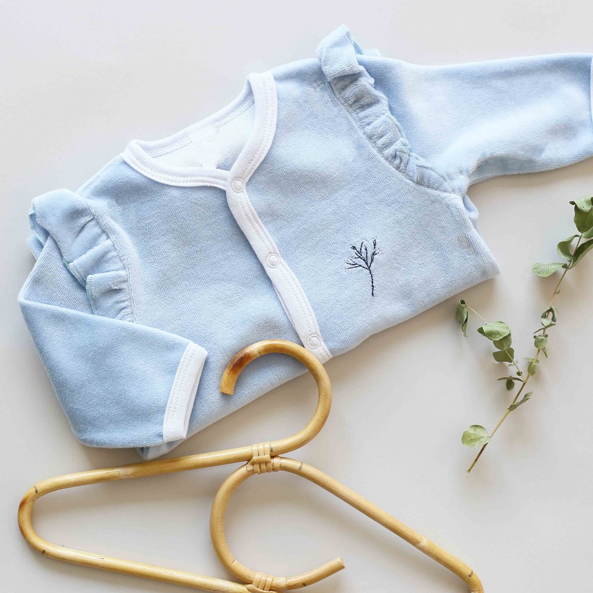 Pyjama naissance bleu romantique azul, TROIS KILOS SEPT