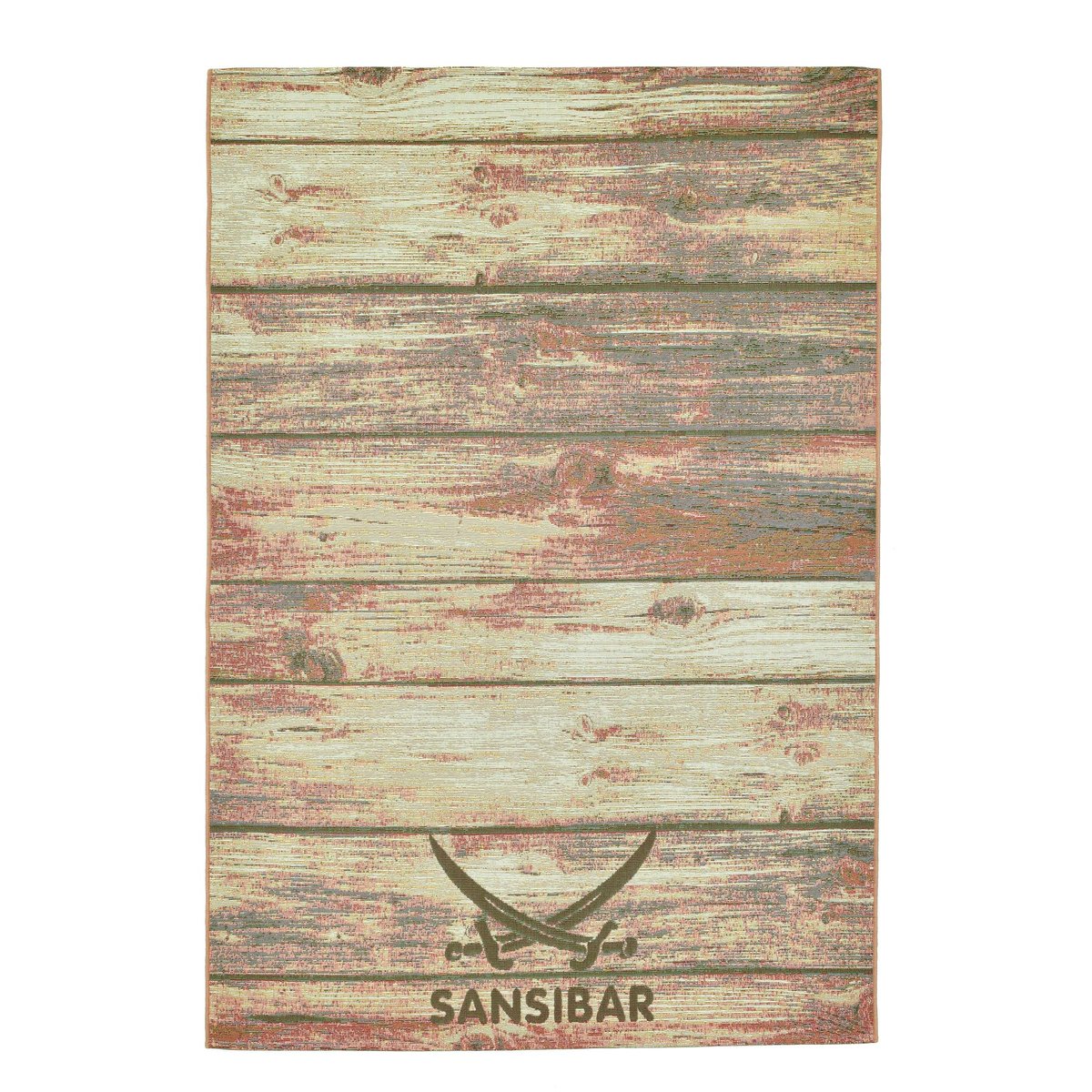 Tapis d'été pour l'intérieur et l'extérieur - RANTUM BEACH marron, THEKO