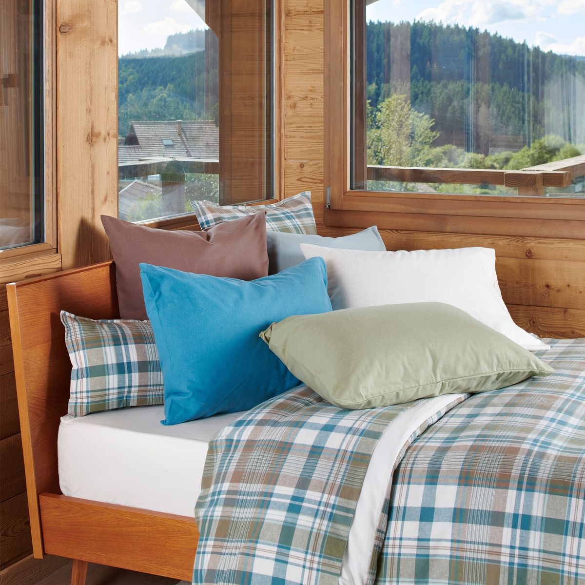 Drap Plat Flanelle Tissé-teint - HIGHLANDS motifs, TRADITION DES VOSGES