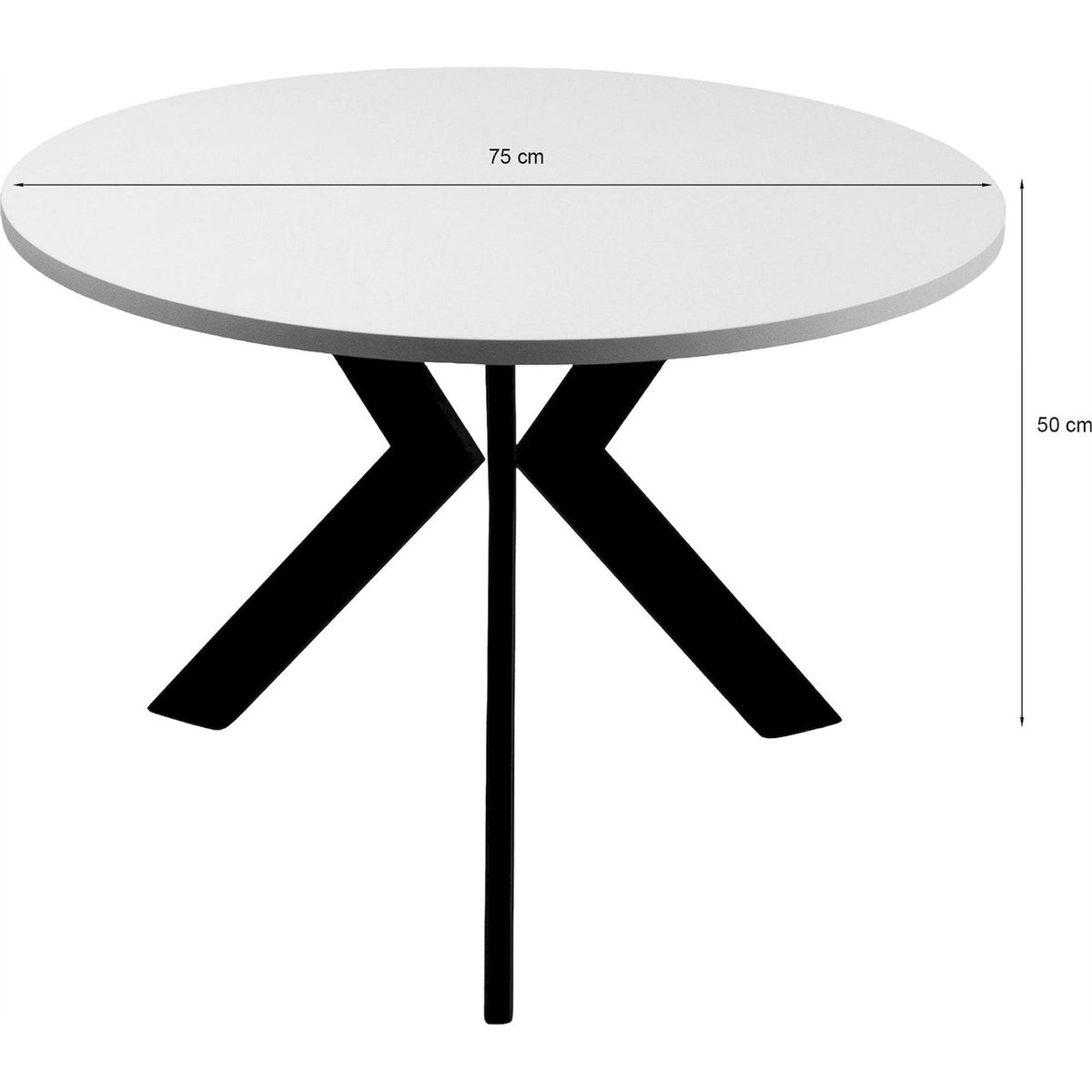 Table basse ronde métal collection LOUSSLY bois clair, RECOLLECTION