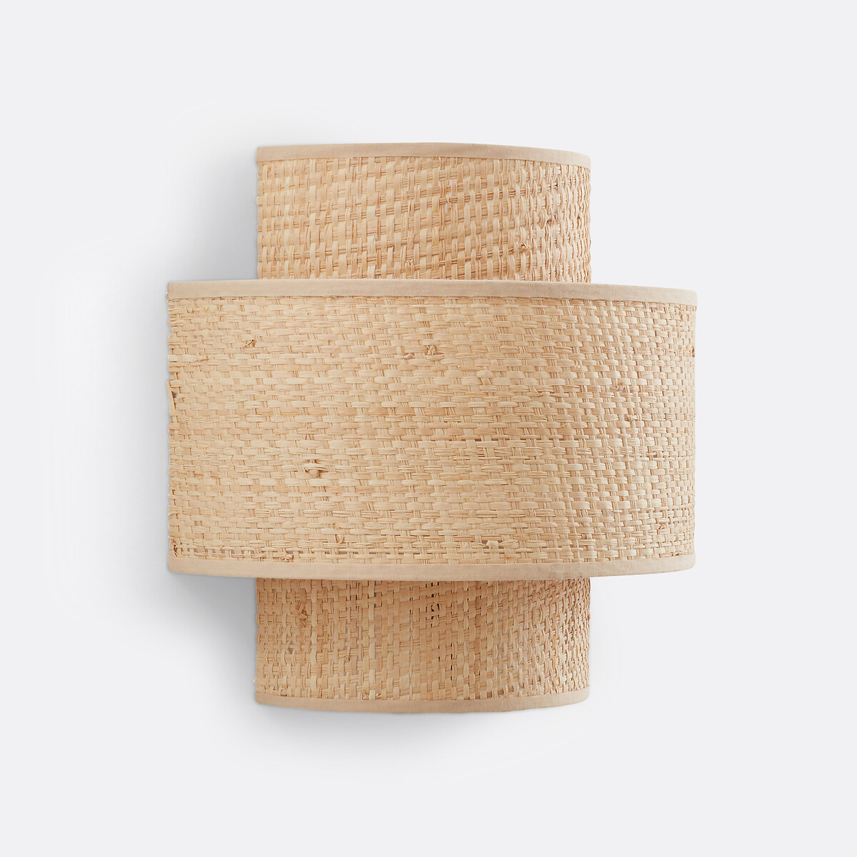 Applique double en raphia, Dolkie naturel, LA REDOUTE INTERIEURS