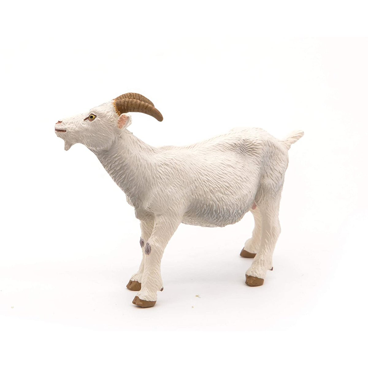 Figurine Chèvre blanche à cornes blanc, PAPO